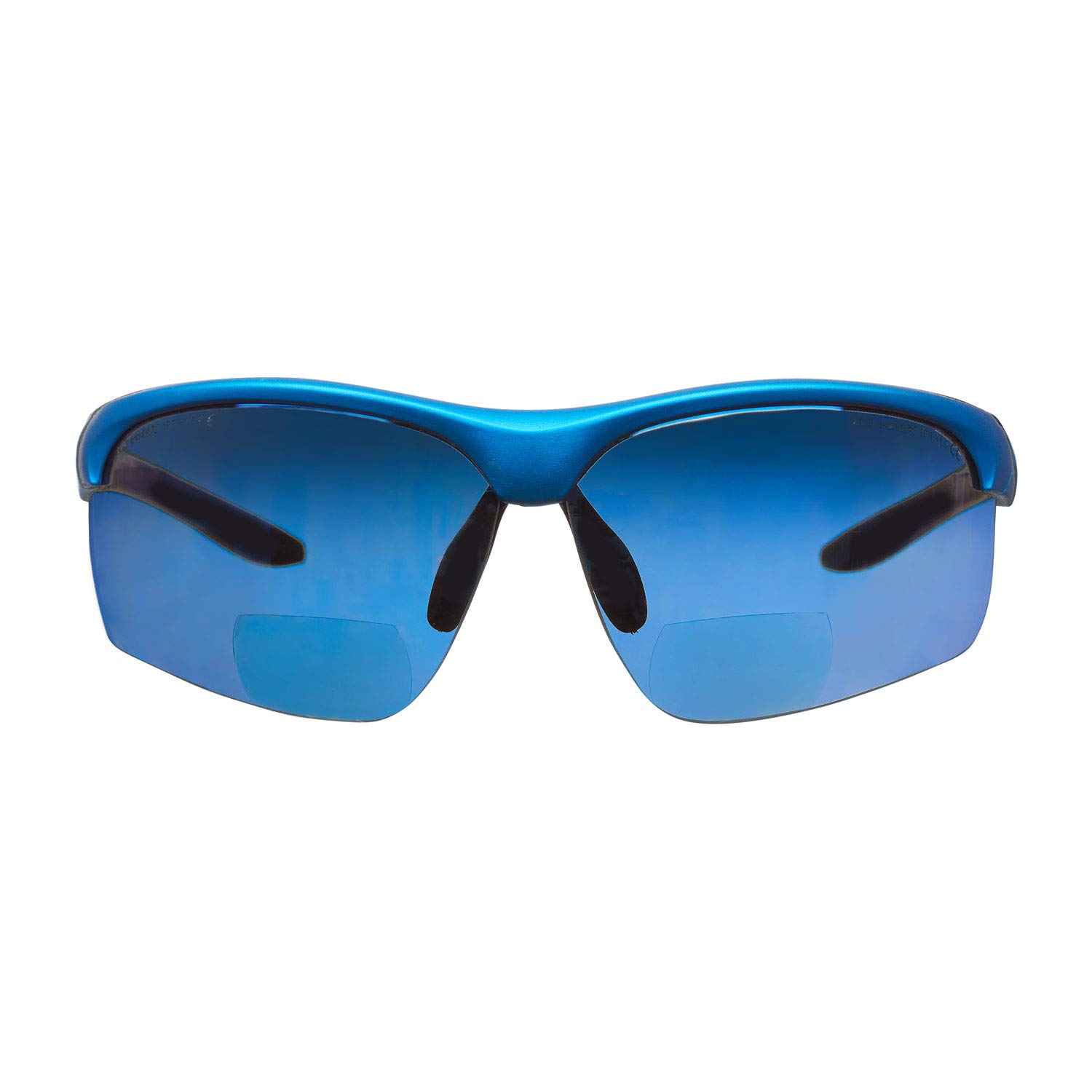 VoltX CONSTRUCTOR ULTIMATE Bifocal Safety Glasses - Blue Frame with Blue Mirror Lens +1.5 Dioptre - CE EN166FT Certified - Anti-Fog UV400 Protection - Premium Cycling & Sports Eyewear - Ideal for Construction, Woodworking, and Outdoor Activities