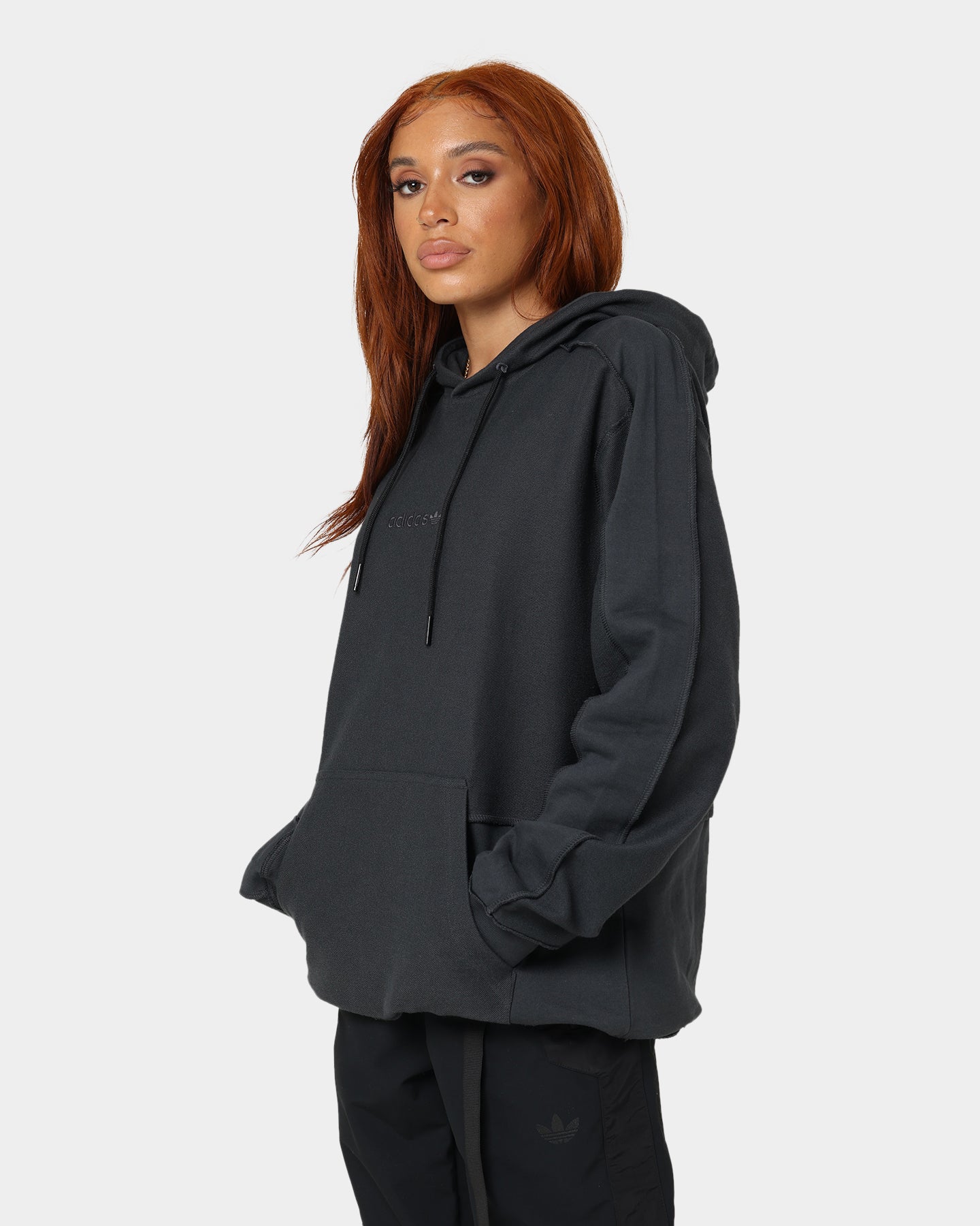 Adidas Loopback Hoodie Carbon - Men's & Women's Pullover Sweatshirt | Comfortable Fleece Lined Hooded Sweater for Running, Gym, and Casual Wear