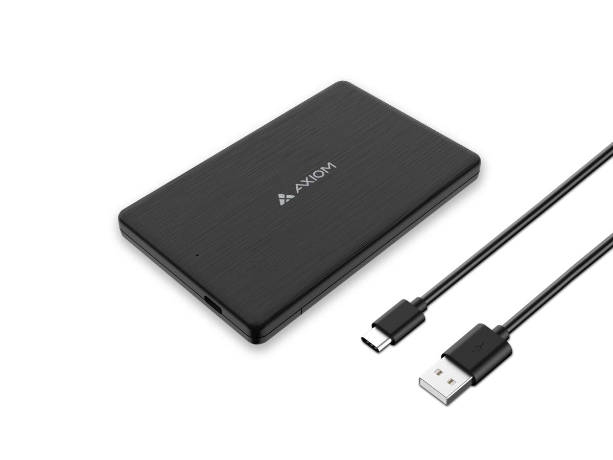 Axiom 1TB USB-C 3.1 Gen 2 External SSD - Ultra-Fast Portable Solid State Drive for MacBook, PC, Gaming & Photo Storage