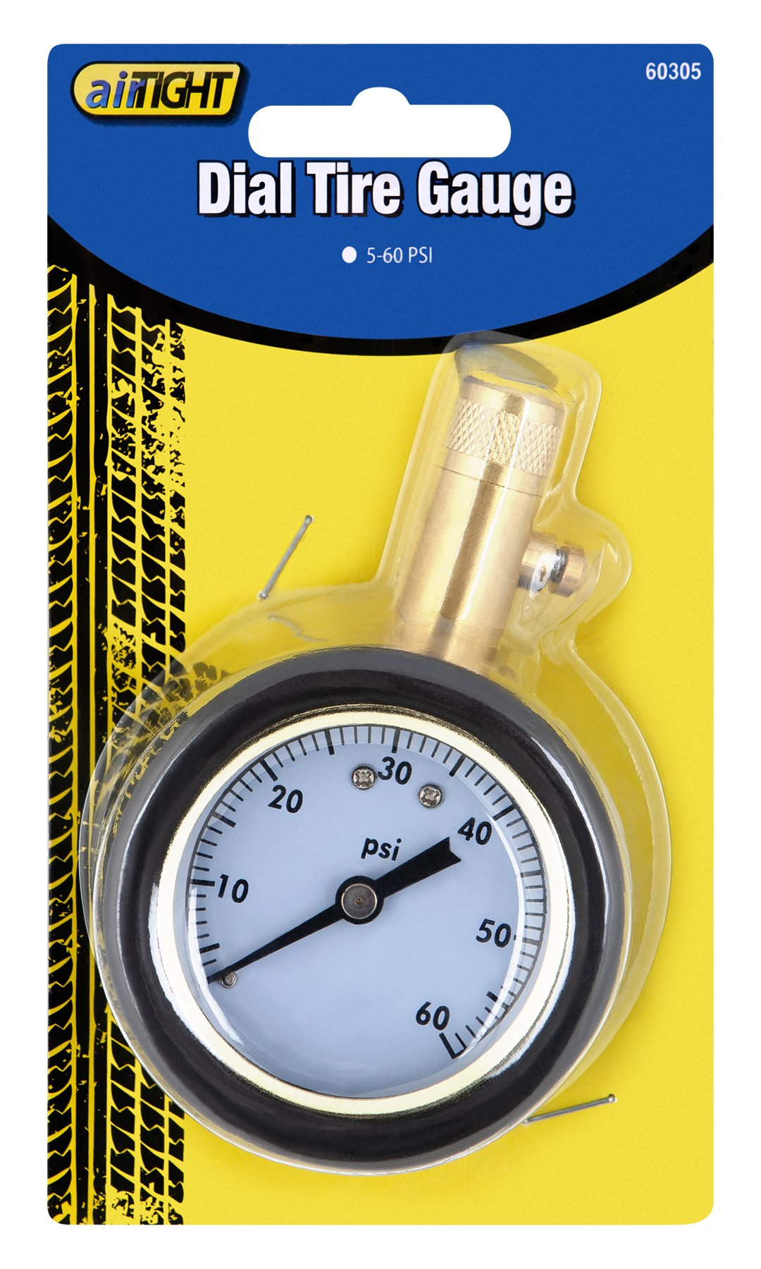 Performance Tool 60305 Professional Dial Tire Pressure Gauge - Accurate PSI Measurement for Cars, Trucks & Bikes - Perfect for Road Trips, Auto Maintenance & Garage Use