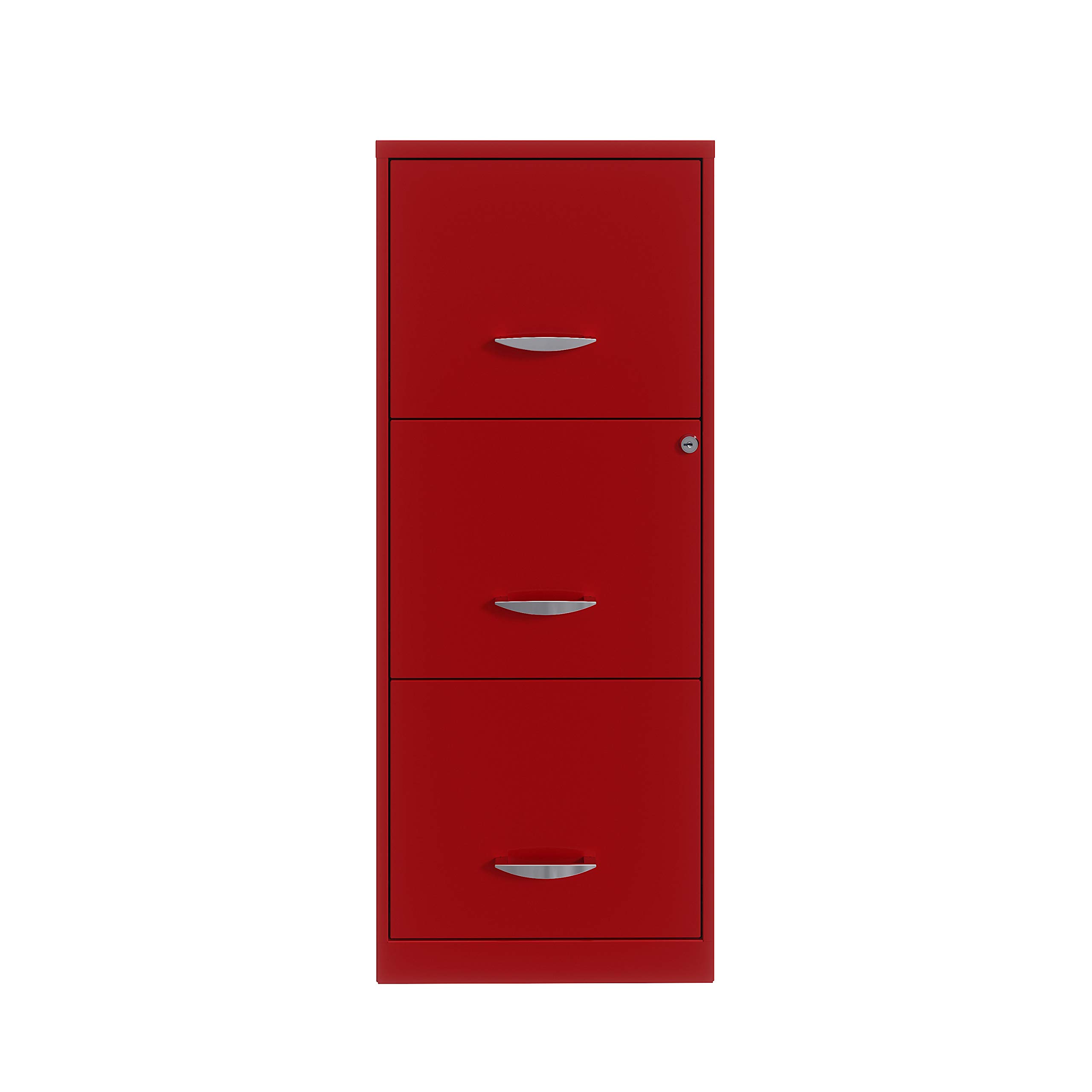 Smart File Cabinet Organizer - 4 Drawer Storage Solution for Office & Home, Red - Perfect for Documents, Files & Office Supplies