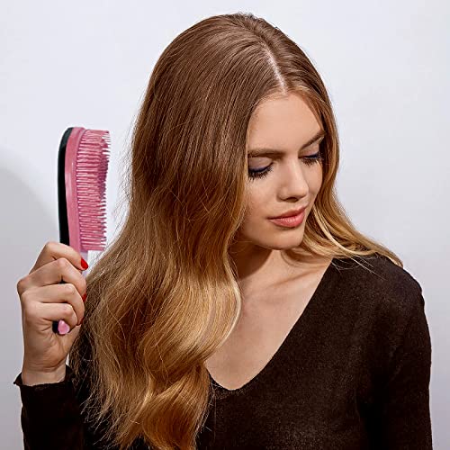 Raaya Hair Brush & Scalp Massager - Detangling Brush for Curly Hair, Women's Curved Hair Comb for Smooth Styling - Perfect for Daily Hair Care, Salon Styling & Relaxing Scalp Massage