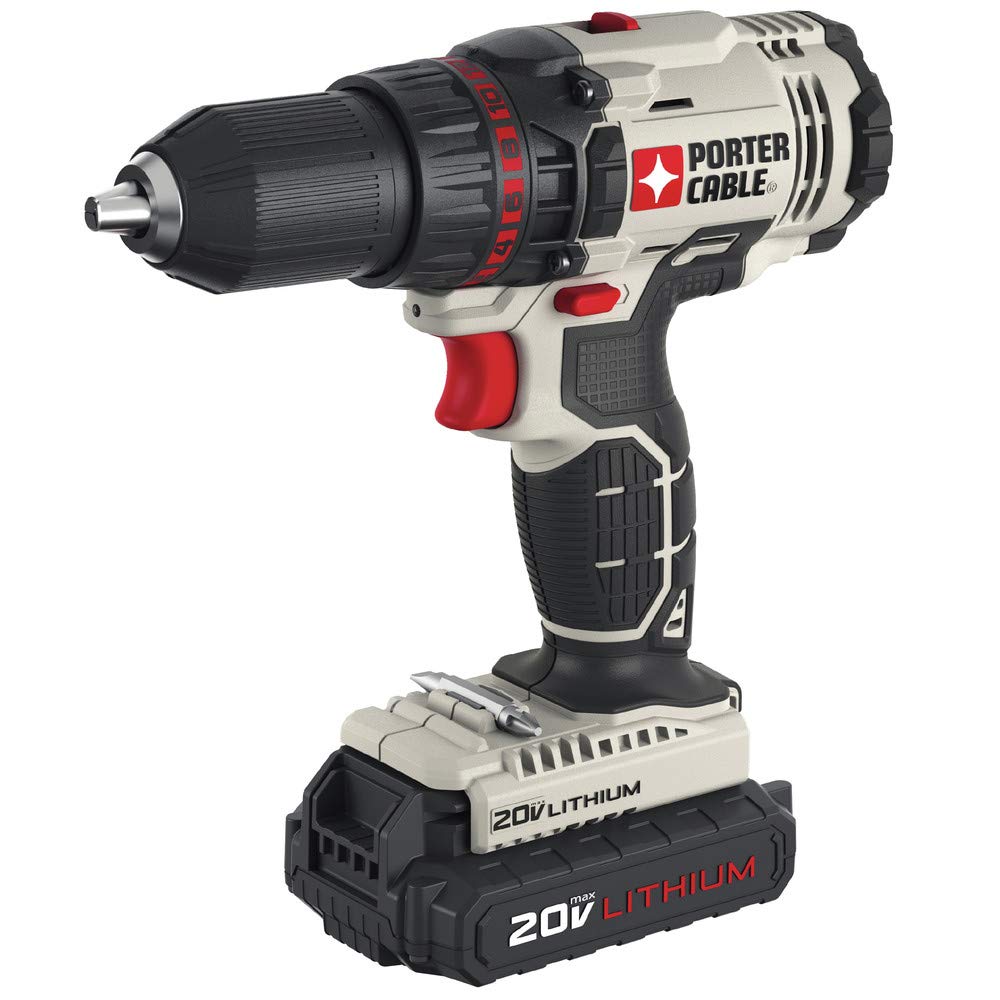 PORTER CABLE PCCK604L2 20V MAX Lithium-Ion Cordless Drill Driver and Impact Driver Combo Kit - Power Tools for DIY Projects, Home Repairs & Professional Construction Work