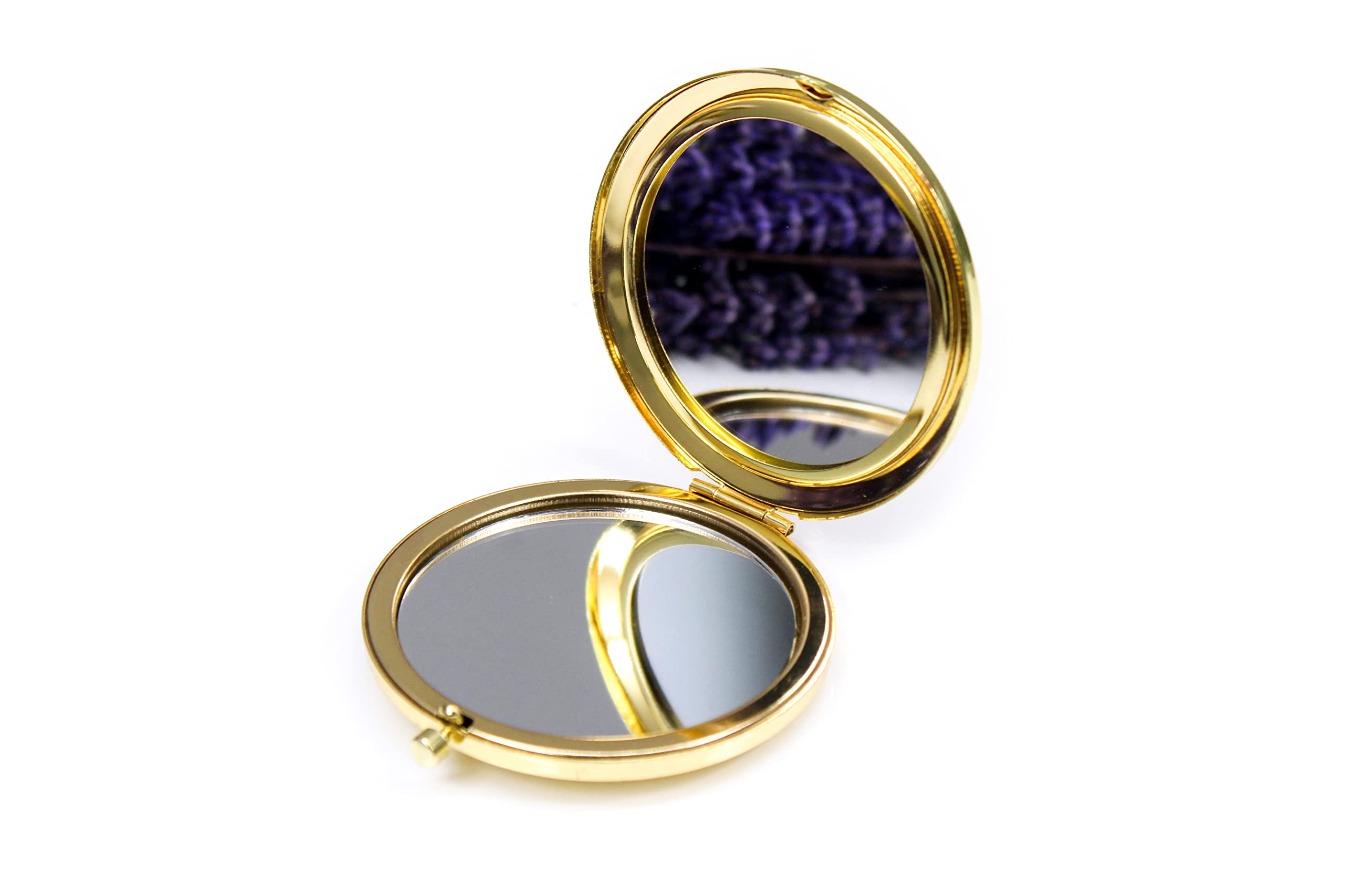 Personalized Compact Mirror for Bridesmaids - Elegant Gold Pocket Mirror, Unique Bridesmaid Gift, Bachelorette Party & Bridal Shower Favors - Perfect for Weddings, Travel & Everyday Touch-Ups