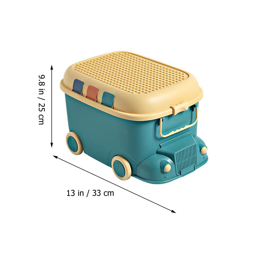 Small Train Storage Box - Durable PP Plastic Toy Organizer for Kids Nursery, Playroom & Household Use | Perfect for Toddler Train Sets & Toy Organization