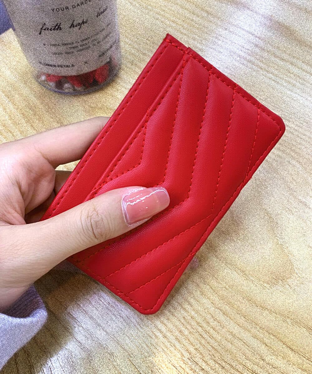 Premium RFID Blocking Leather Card Holder Wallet - Slim & Stylish for Men & Women - Perfect for Travel, Business & Everyday Use