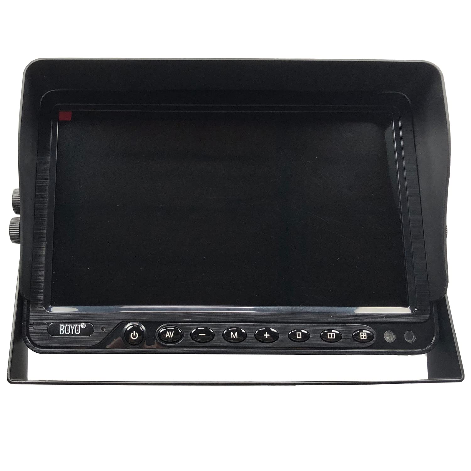 BOYO Vision VTM9003QFHD 9-Inch 4-Channel 1080p Full HD Quad-Display Monitor with Built-in DVR - AHD/CVBS Compatible for Car, Truck & Fleet Vehicle Surveillance Systems