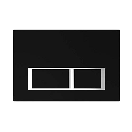 Black Rectangular - Push Plates (Plastic)
