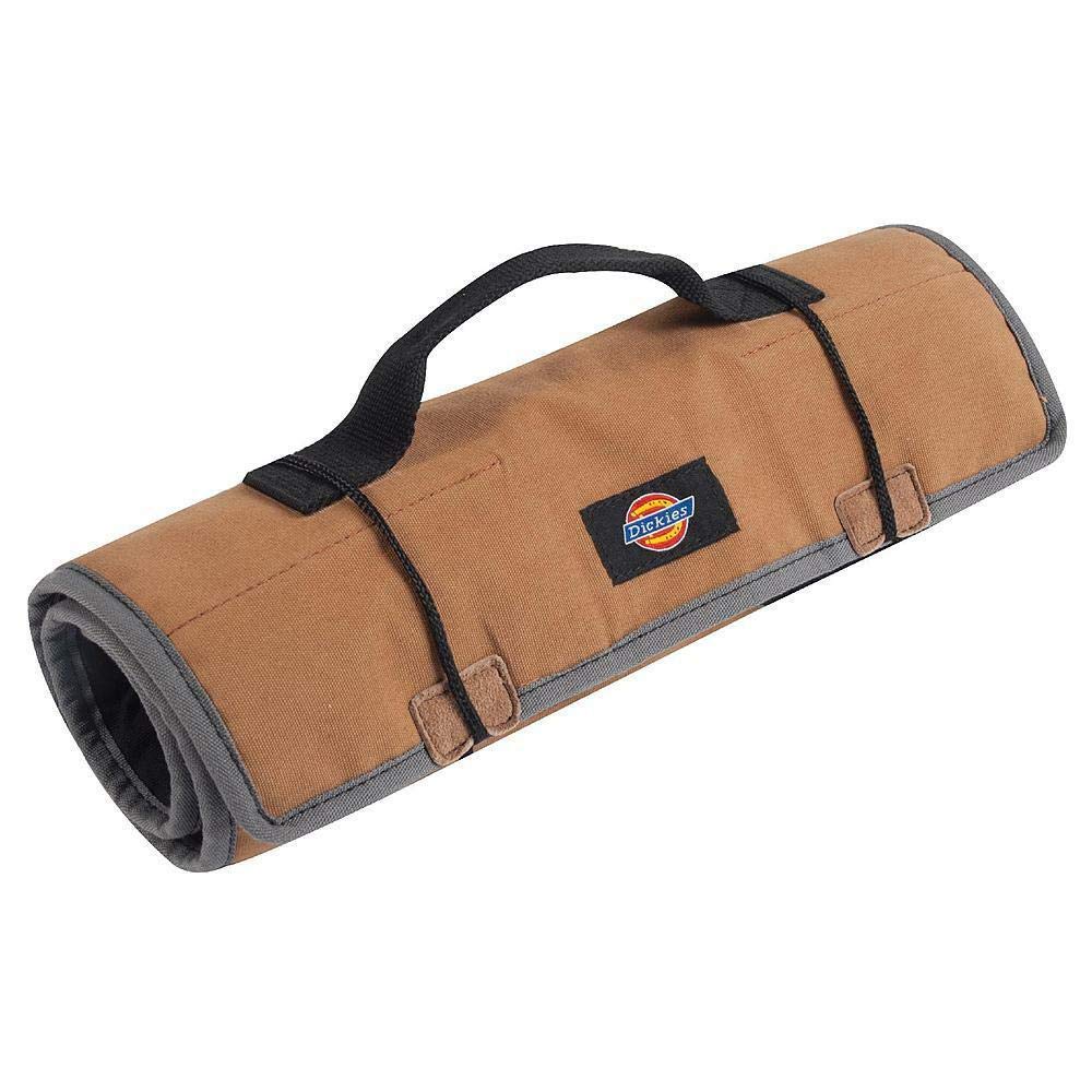 Dickies 16-Pocket Tool Organizer Roll - Durable Canvas Wrench & Screwdriver Holder for Mechanics (13.5