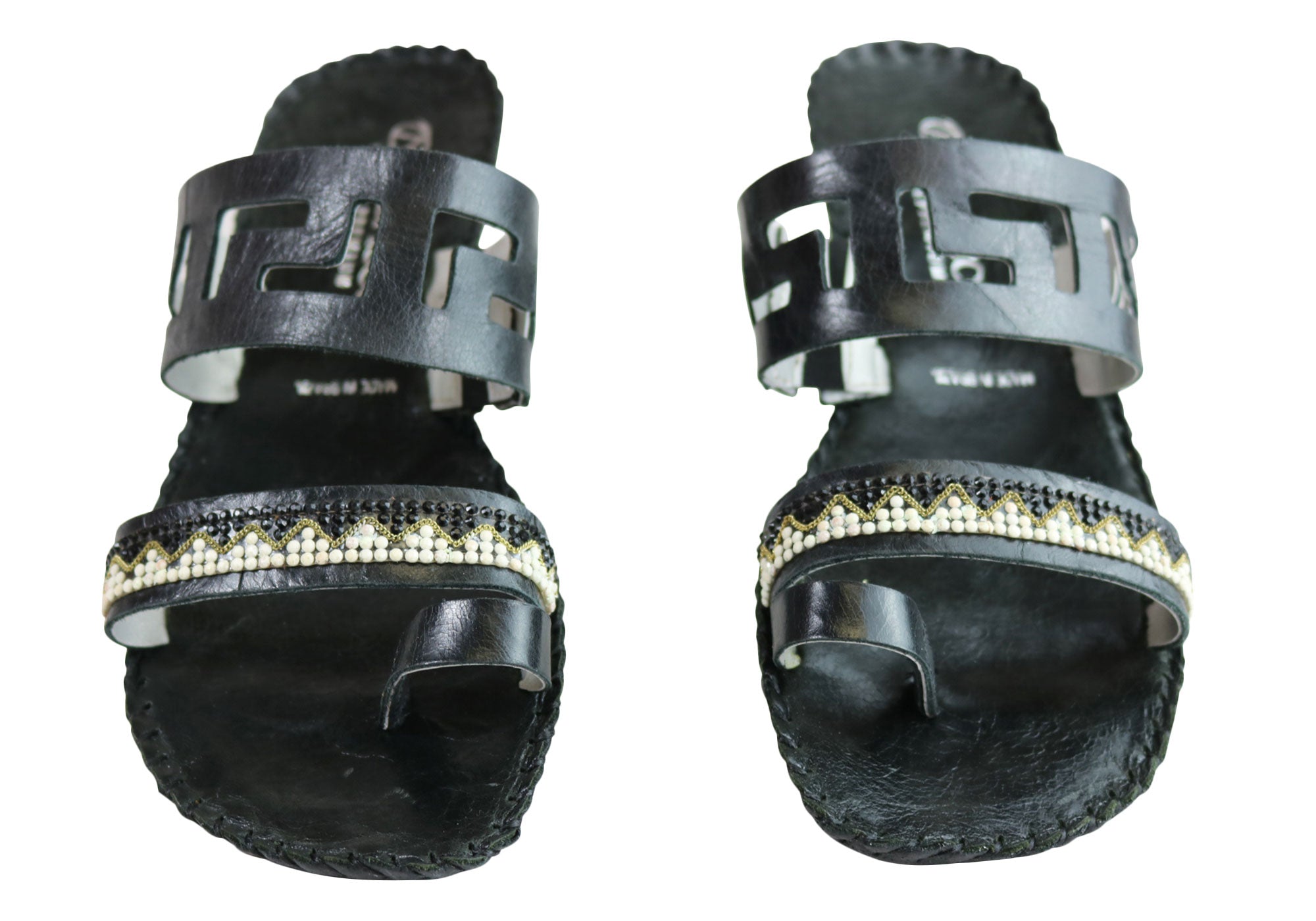Andacco Energie Women's Comfortable Leather Flat Sandals - Handmade in Brazil - Perfect for Summer, Beach, Travel & Casual Outings