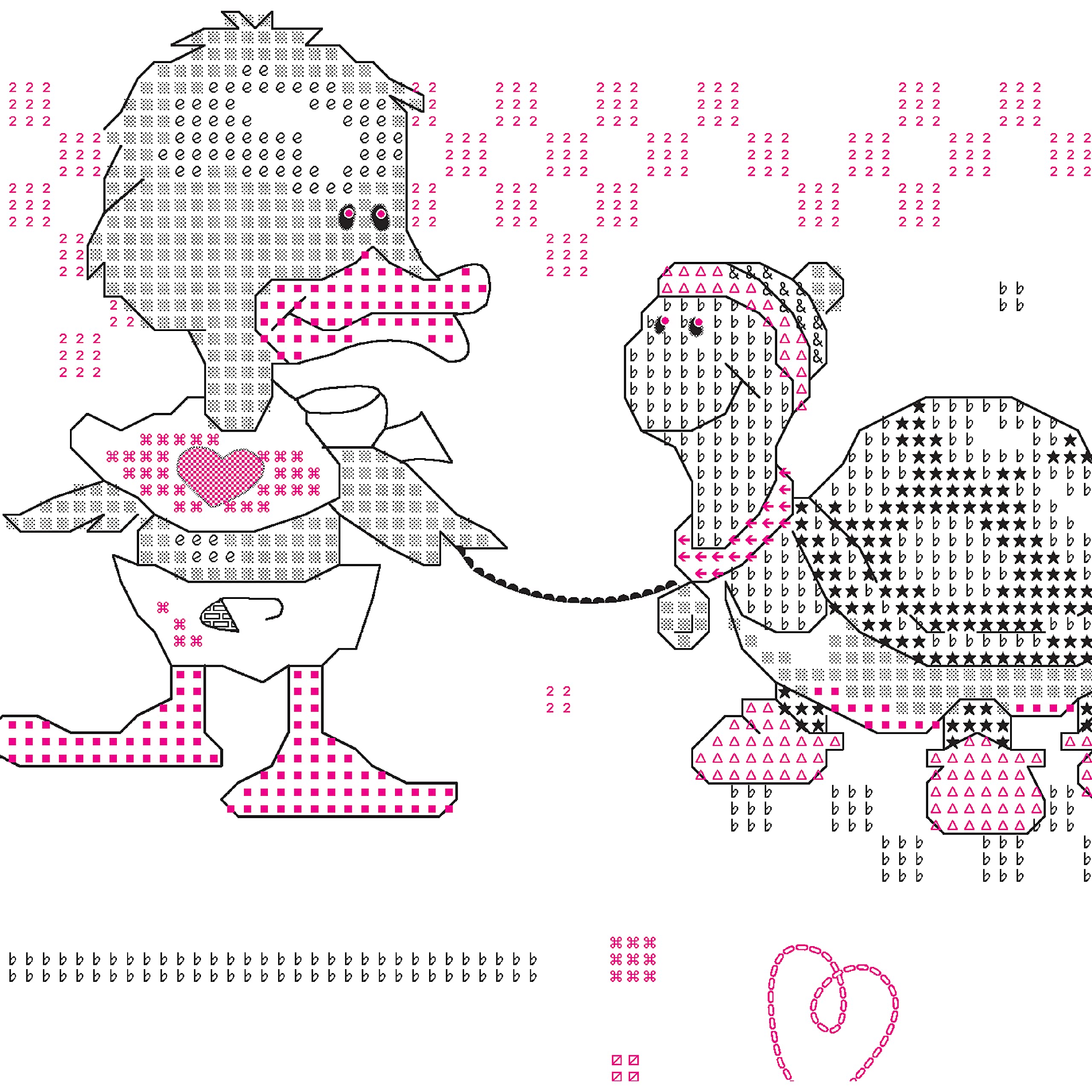 Dimensions Stamped Cross Stitch Kit - 'Cute or What?' DIY Baby Quilt 34x43 Inch - Handmade Nursery Decor for Newborn Gifts & Home Crafting Projects
