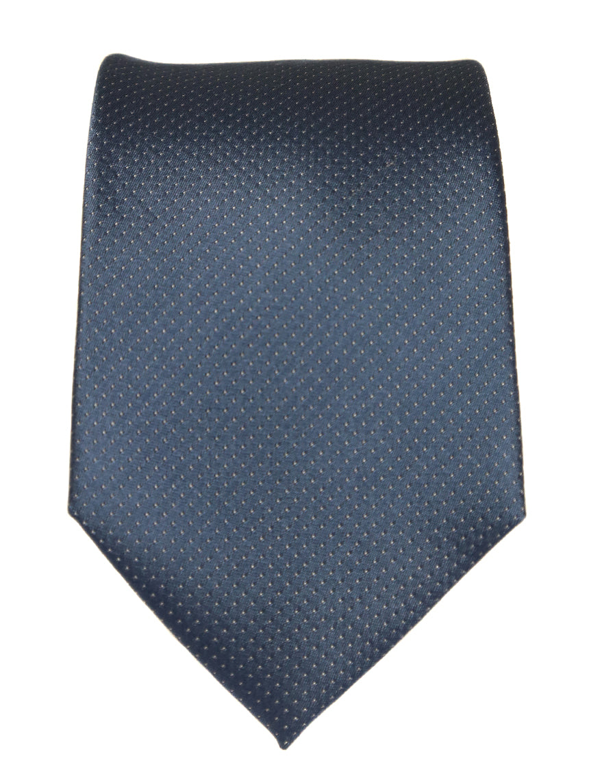 DÉCLIC Classic Microdot Tie - Premium Stainless Steel Necktie Clip for Men | Perfect for Business, Weddings & Formal Events