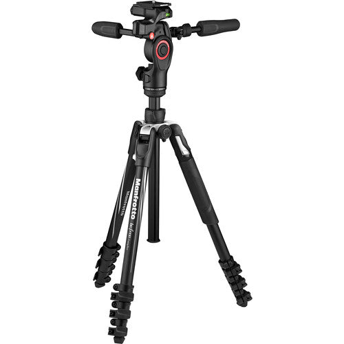 Manfrotto Befree 3 Way Live Advanced Tripod - Professional Aluminum Camera Tripod with Fluid Head for DSLR, Mirrorless & Video - Perfect for Travel, Vlogging & Live Streaming