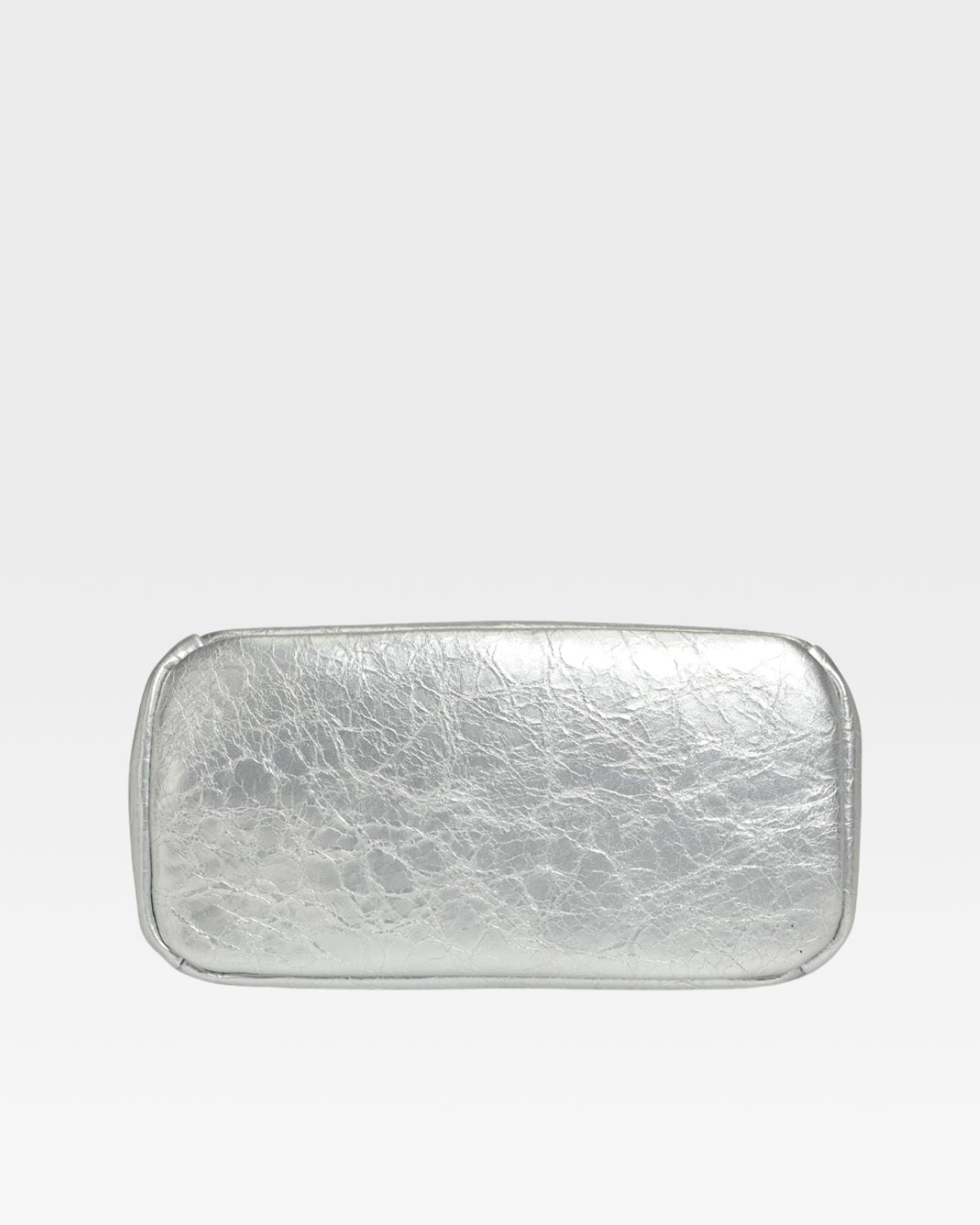 Stylish Silver Leather Mini Tote Bag for Women - Perfect for Work, Travel & Everyday Use