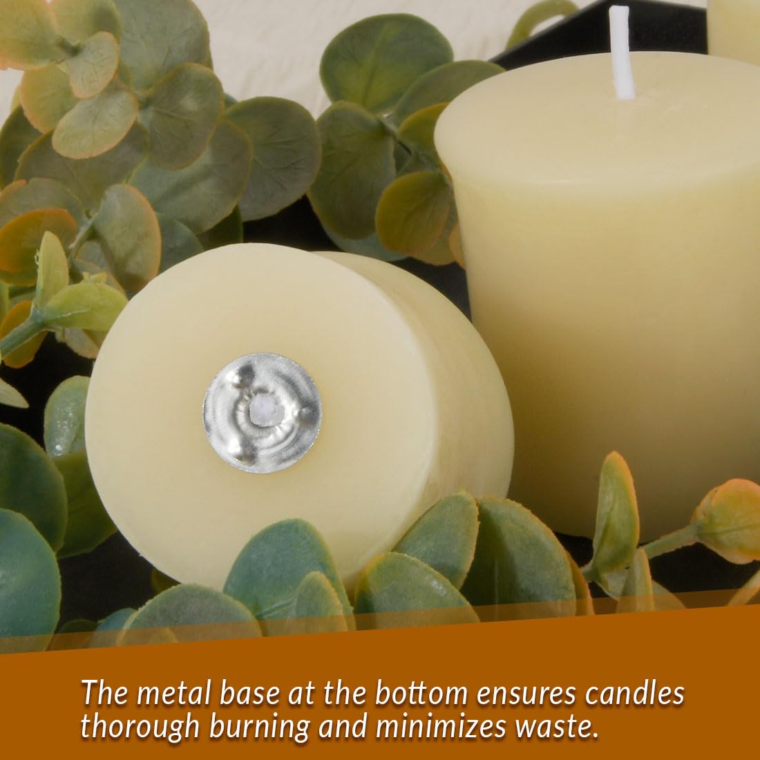 4PCS Pure Beeswax Votive Candles - Unscented with Natural Honey Aroma, 15 Hours Burn Time Each (White) | Perfect for Relaxation, Meditation, Home Decor & Romantic Ambiance