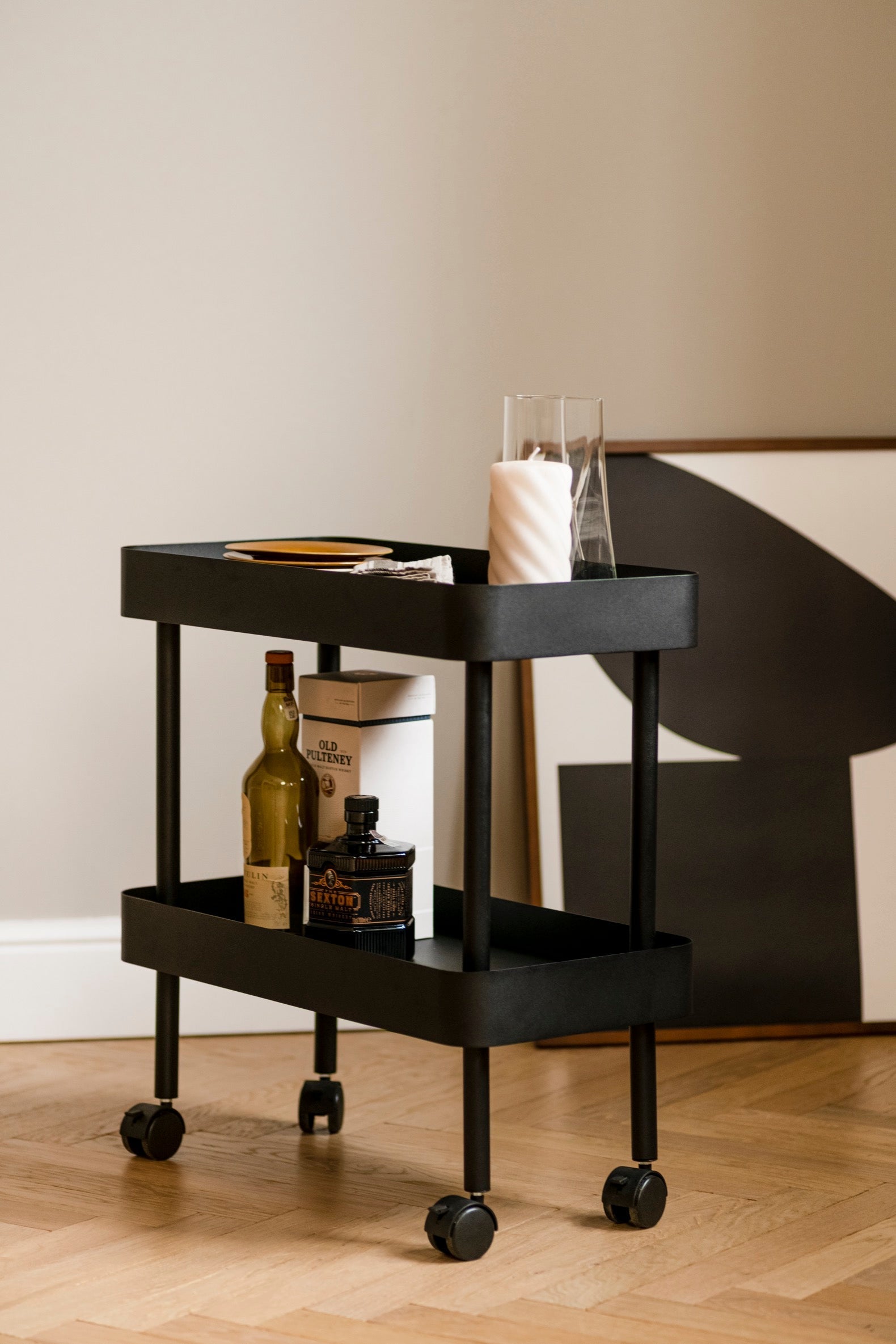 Modern 2-Tier Nolle Console Table - Entryway Sofa Table with Storage Shelf for Living Room, Hallway & Bedroom Decor