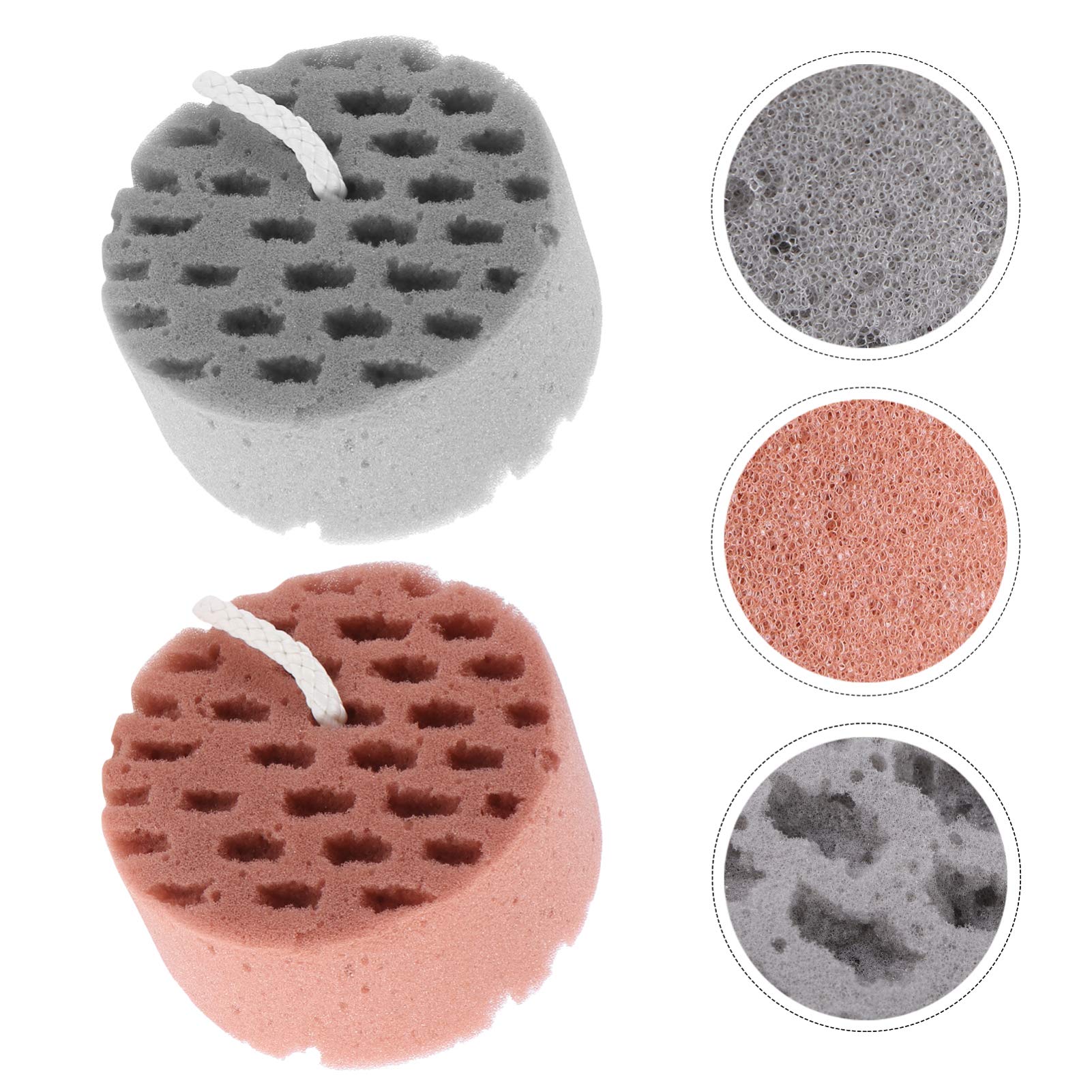 FOMIYES 4-Pack Honeycomb Bath Sponges & Exfoliating Gloves Set - Body Scrub Mitt, Loofah Sponge for Shower, Bath & Skin Care - Gentle Cleansing & Lotion Application for Smooth Skin