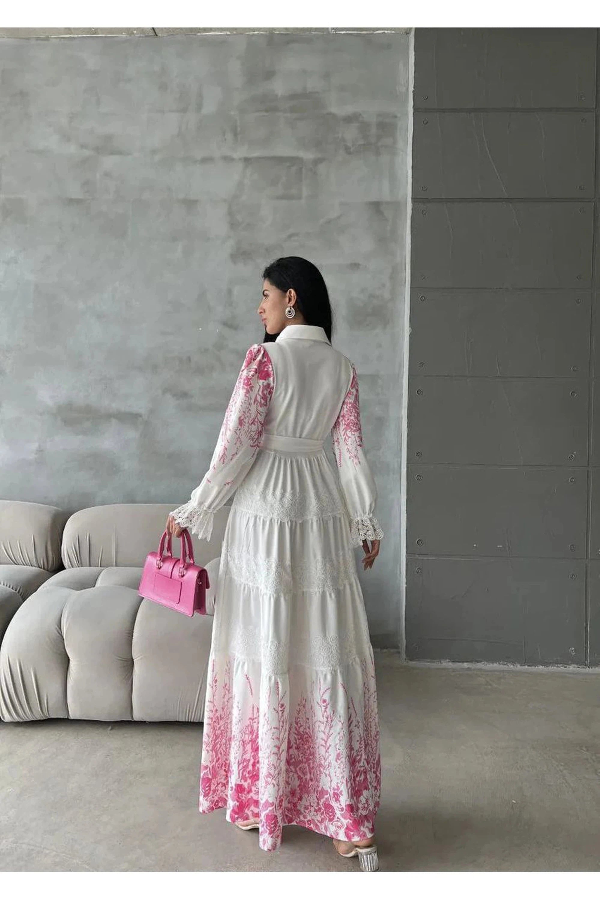 Stylish Polyester Digital Print Shirt Dress - Long Maxi Summer Dress for Women | Beach Cover Up, Vacation Outfit, Casual Wear