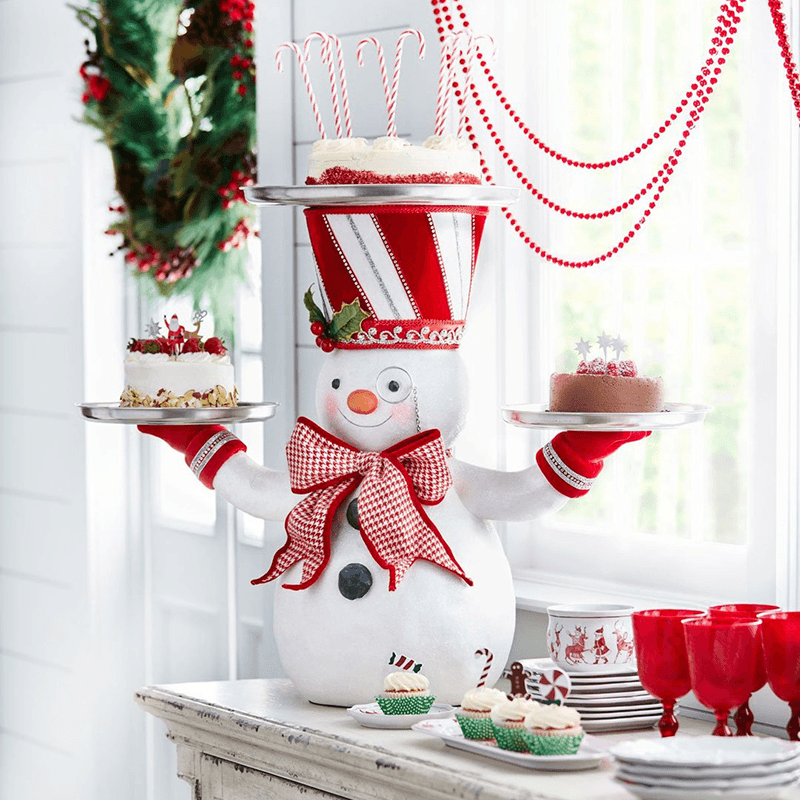 Snowman and Santa's Snack Corner - Christmas Party Snacks, Holiday Treats & Festive Desserts for Family Gatherings, Office Parties & Winter Celebrations