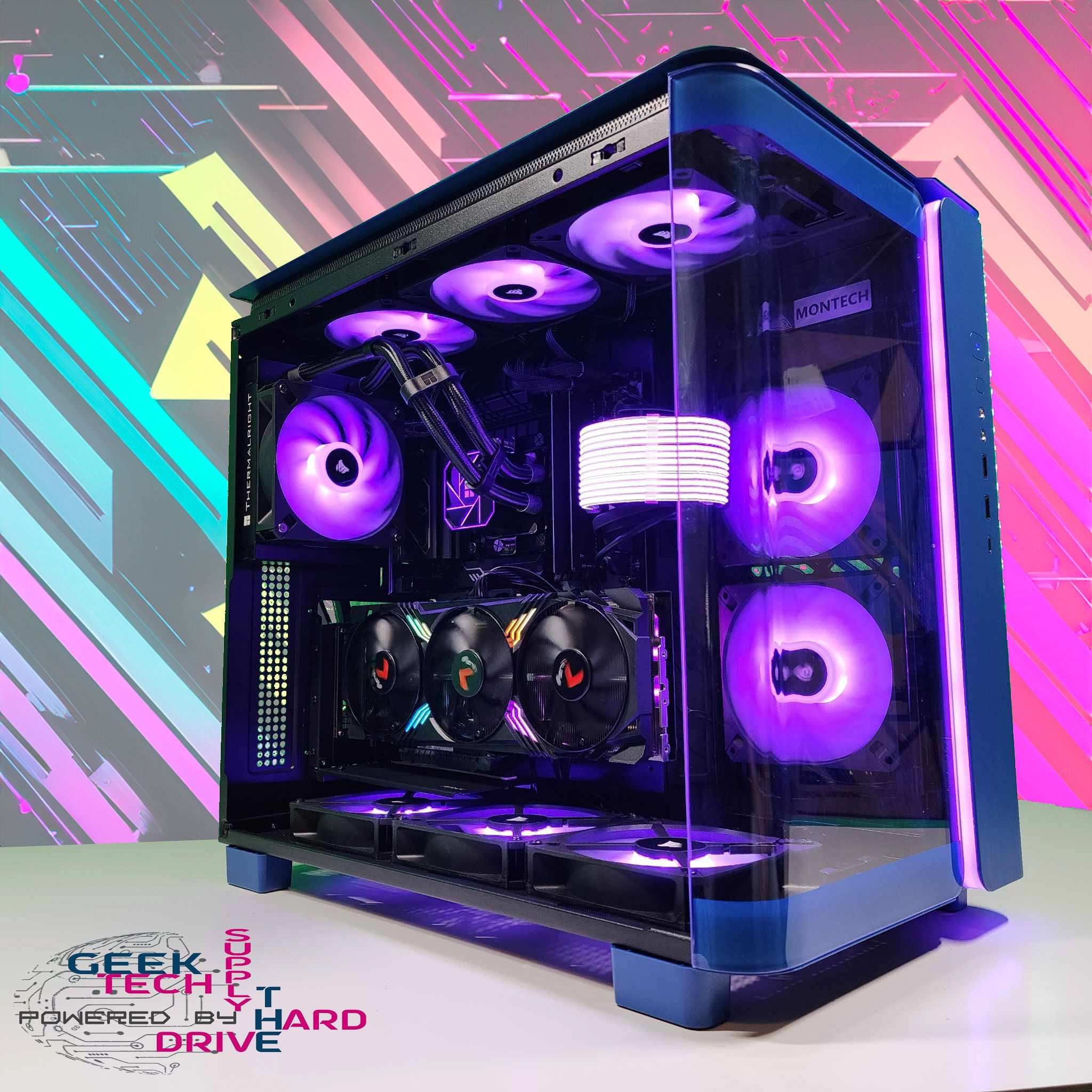 GTech Gaming PC with Intel i5-12400F, RTX 4060 Ti, 16GB DDR4 RAM, 1TB NVMe SSD - High Performance Desktop for Gaming, Streaming & Content Creation - Perfect for Esports, VR & 4K Gaming