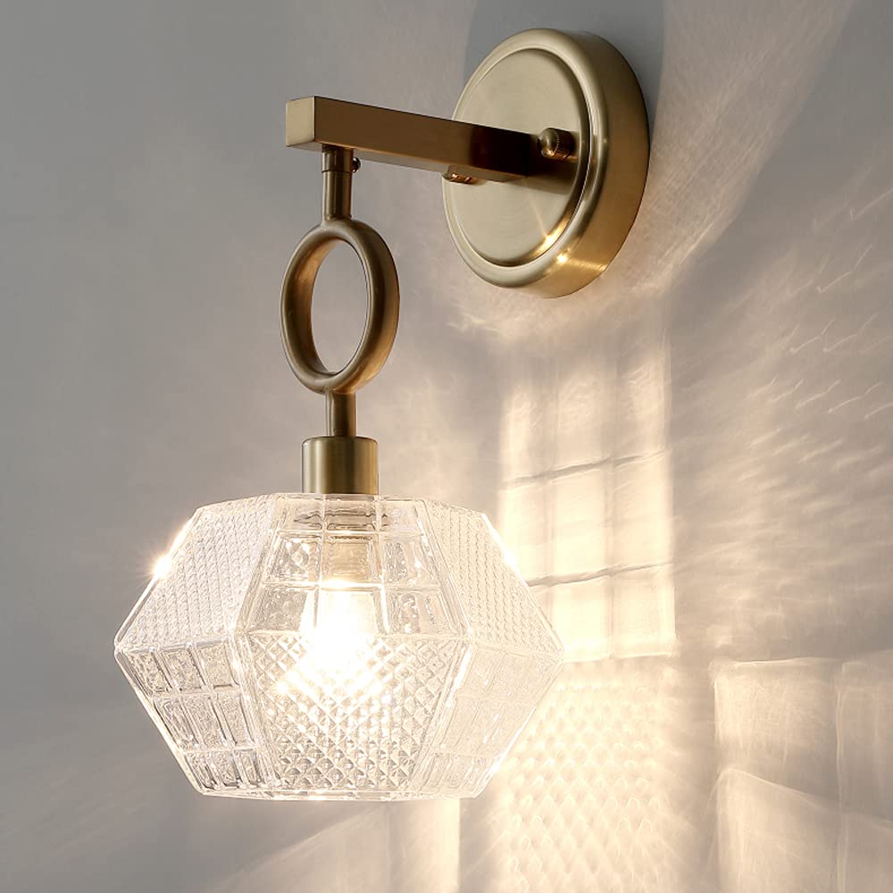 Crystal Wall Lamp for Bedroom & Staircase - Modern Bedside Light with Personality Background - Simple Aisle Lighting & Chandelier for Home Decor | Perfect for Bedroom, Hallway, and Staircase Lighting