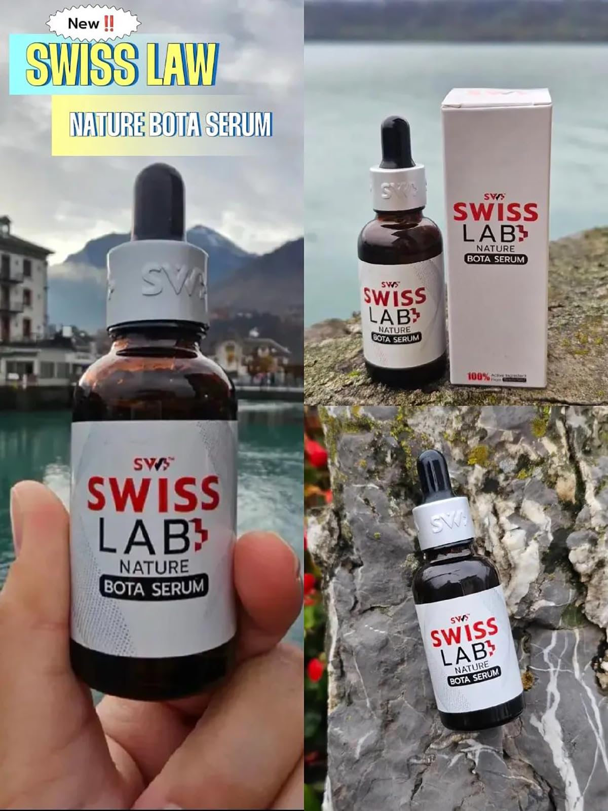 Swisslab Nature Bota Serum 30ml - Moisturizing & Nourishing Swiss Skincare for Dry Skin