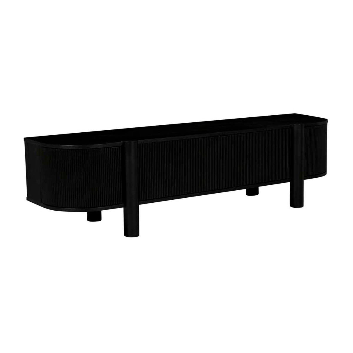 Artie Ripple Entertainment Unit - Modern TV Stand with Storage Shelves for Living Room, Bedroom & Home Theater Setup