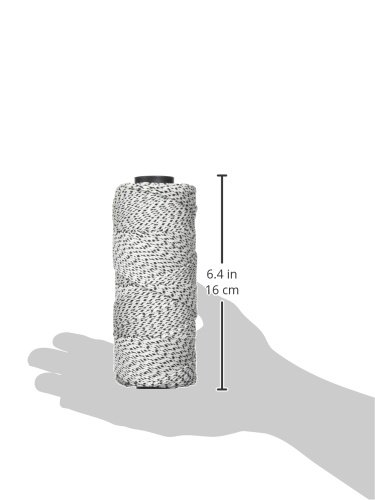 Bon Tool Heavy-Duty Nylon Line Bonded Braided Rope - High Strength Abrasion-Resistant for Construction, Marine & Outdoor Use