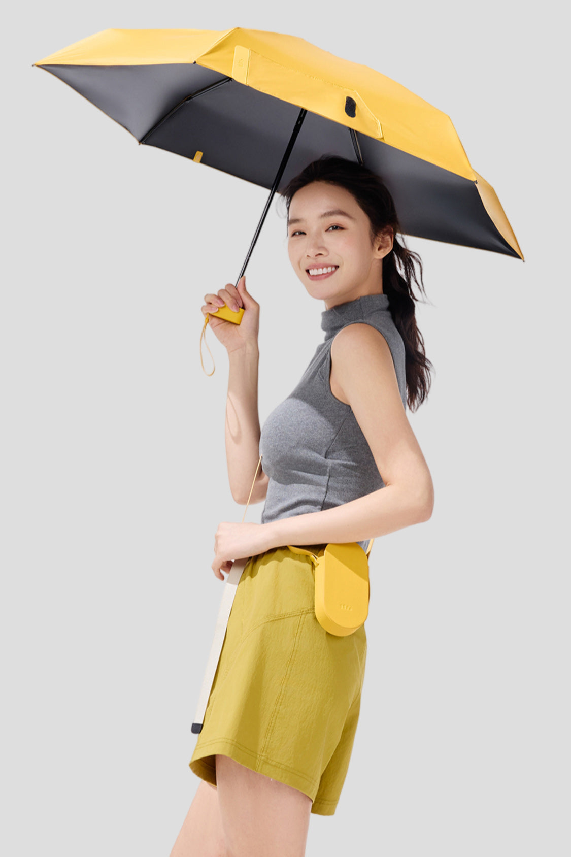 Nimbus Compact Sun Umbrella UPF50+ UV Protection - Portable Travel Beach Umbrella for Outdoor Activities, Picnics, and Poolside Relaxation