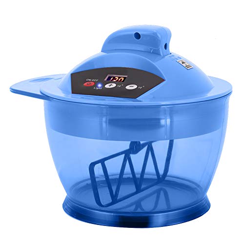 USB Rechargeable Electric Automatic Mixing Bowl with LCD Timer - Professional Hair Color & Cream Mixer for Salon Stylists (Blue) | Perfect for Hair Coloring, Highlights, and Styling Treatments