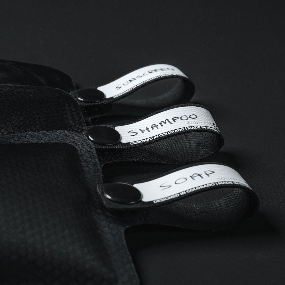 Matador FlatPak Toiletry Bottle 3 Pack - Leak-Proof Travel Bottles for Shampoo, Lotion & Cosmetics - Perfect for Camping, Gym & Airplane Carry-On