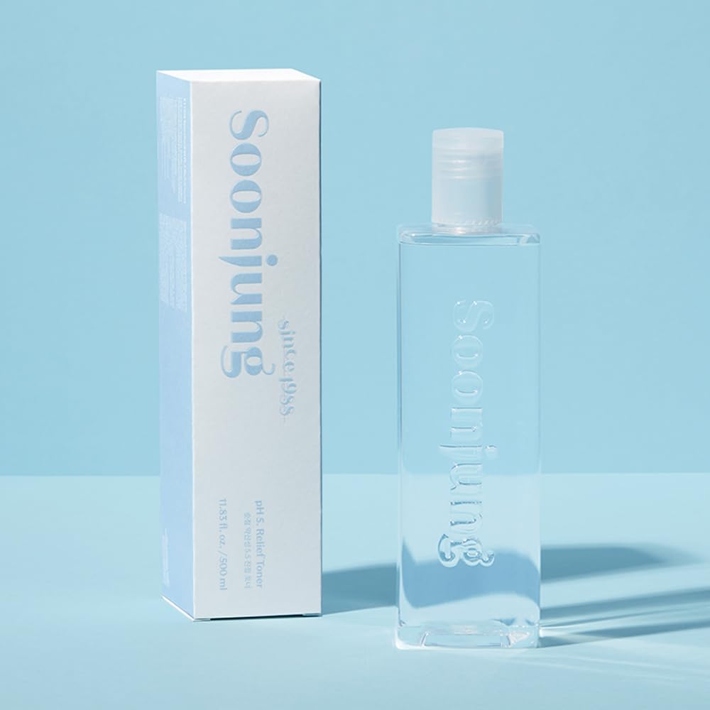ETUDE House Soonjung pH 5.5 Relief Toner for Sensitive Skin - 350ml Korean Skincare with Clean Ingredients | Soothes, Hydrates & Calms Irritated Skin | Daily Moisturizing Facial Toner for Dry, Redness-Prone Skin | Perfect for Morning & Night Skincare Routine