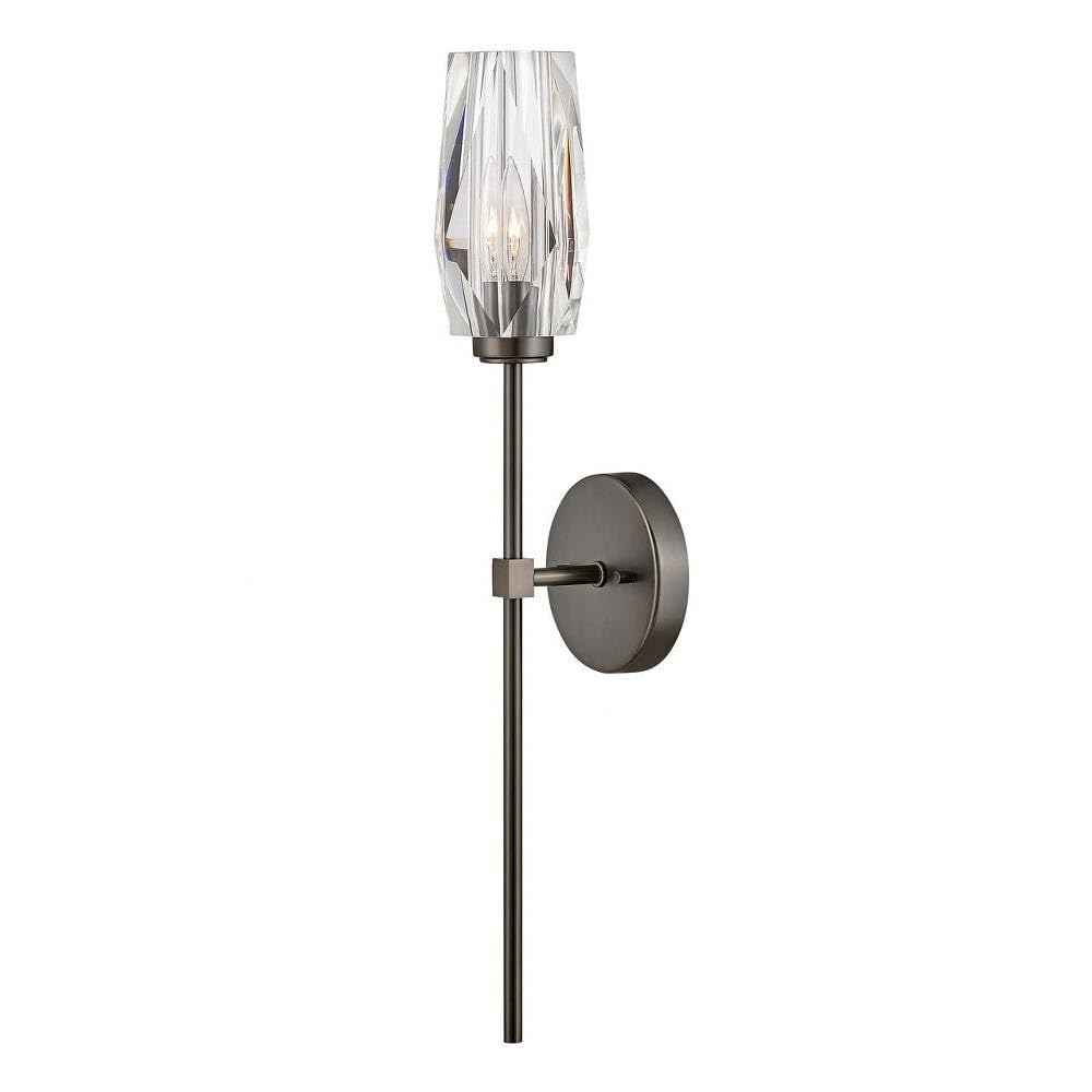 Black Oxide Finish 1 Light Wall Sconce - Modern Indoor/Outdoor Lighting for Bedroom, Hallway, Porch & Patio - Model 81-Bel-4614448