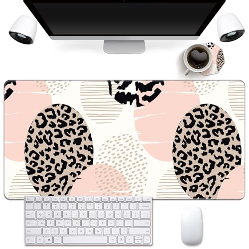Pink Geometric Leopard Print