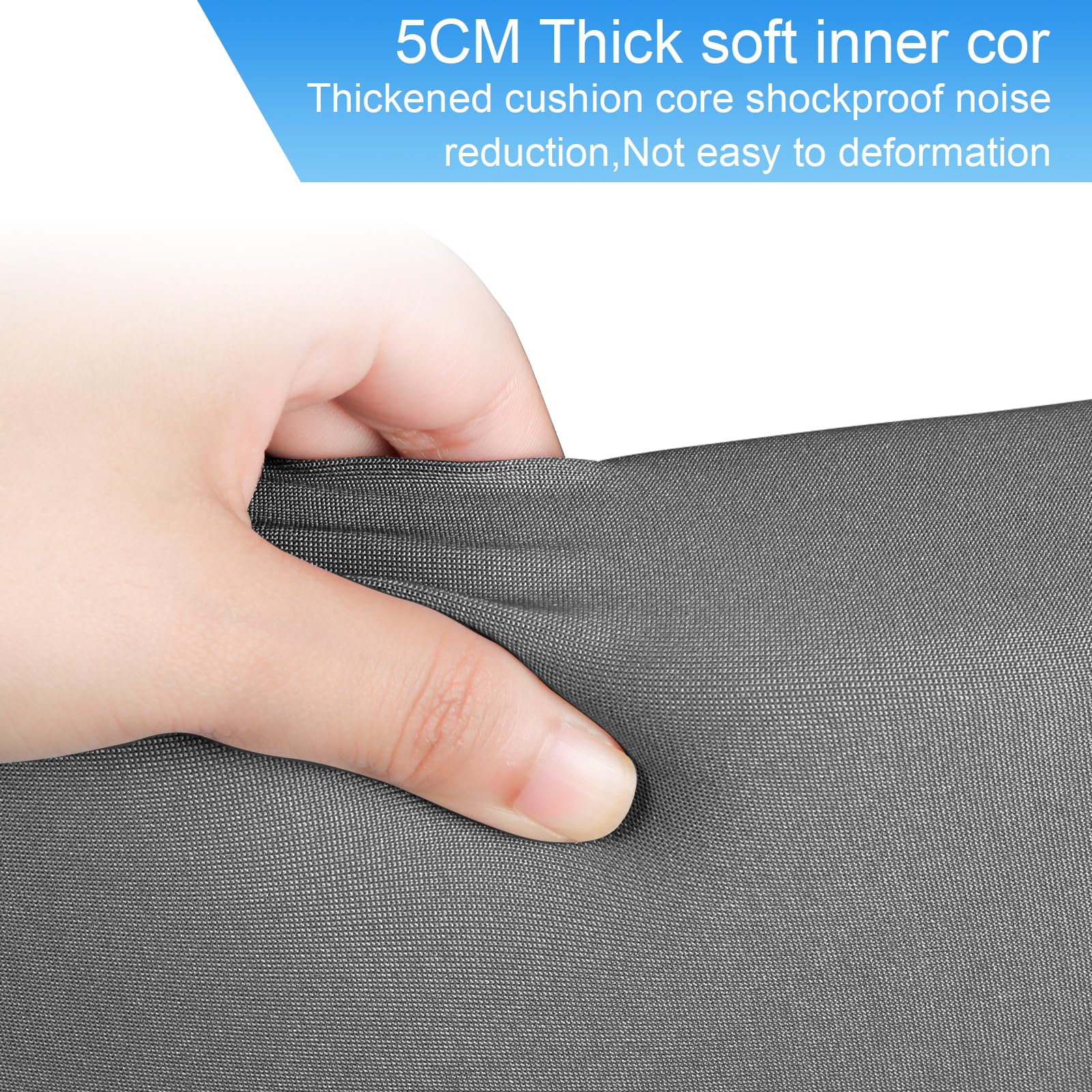 Extra Large Soft Ball Pit for Toddlers & Kids - 51 x 11.8 Inch Foam Ball Pool for Indoor Play, Baby Safe Memory Sponge Round Playpen (Dark Gray) - Perfect for Playrooms, Daycares & Birthday Parties