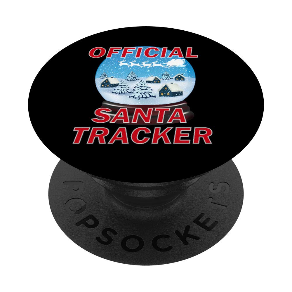 Official Santa North Pole Tracker - Christmas Santa Tracker PopSockets Phone Grip & Stand for iPhone, Samsung & Tablets - Perfect for Holiday Travel & Gift Giving