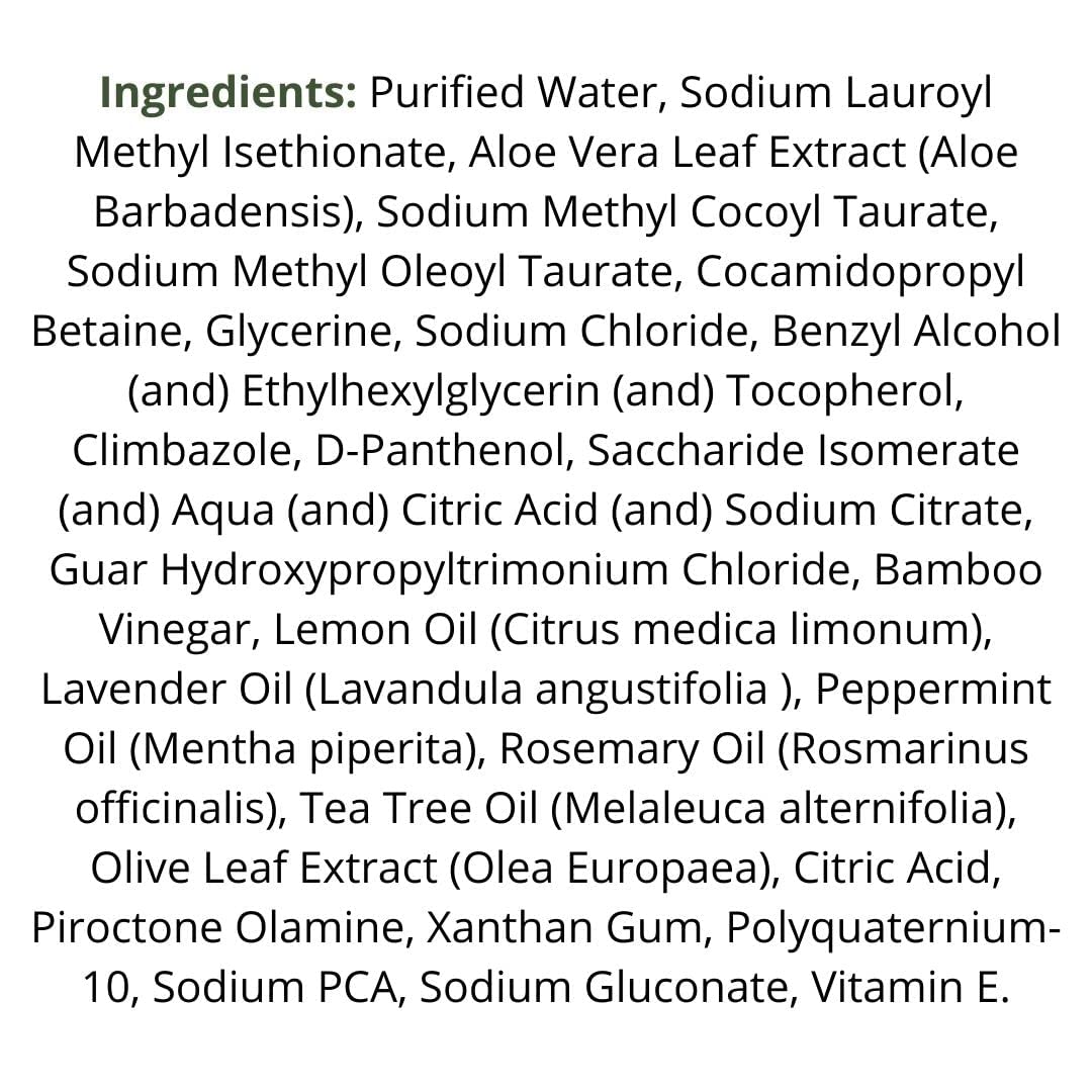 Lass Naturals Anti-Dandruff Shampoo for Women & Men with Tea Tree Oil & Vitamin E - Soothes Itchy Scalp, Fights Fungal & Bacterial Irritation - Perfect for Daily Hair Care & Scalp Health