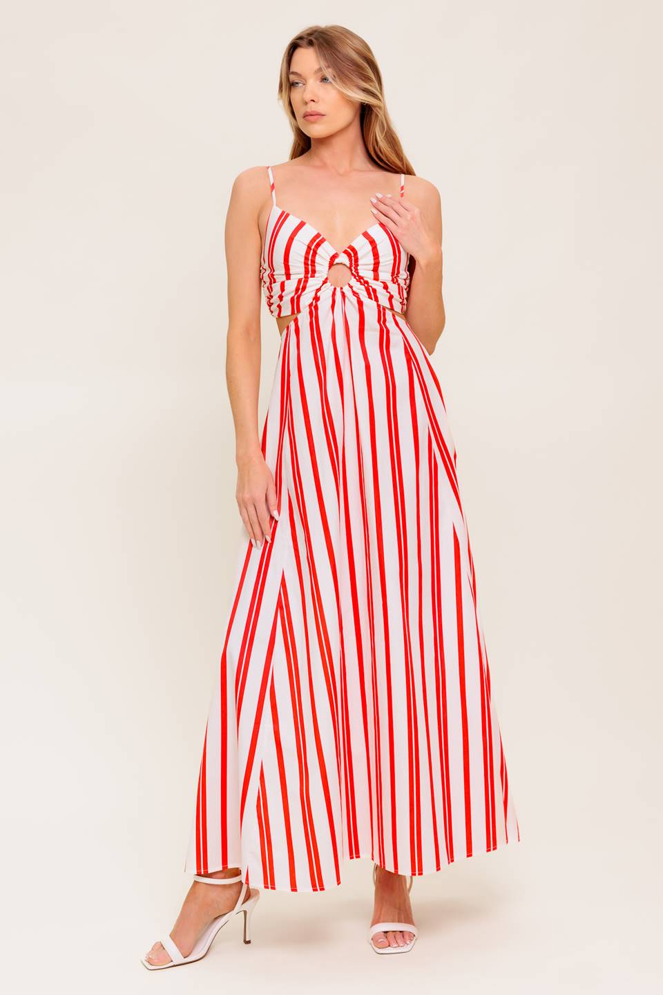 BOARDWALK DREAM MAXI DRESS in Red | Flowy Summer Beach Dress for Women | Perfect for Vacations, Weddings & Date Nights