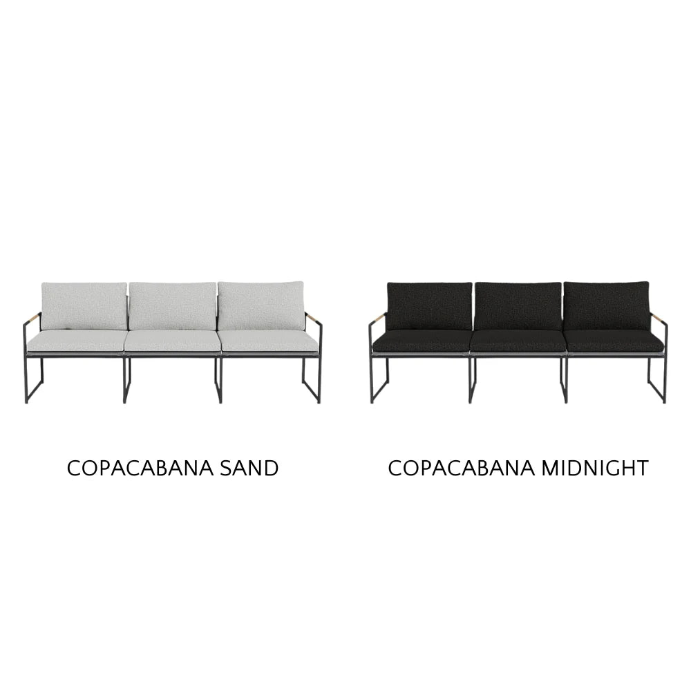 Breeze Aluminum Outdoor 3-Seat Sofa Set - Patio, Garden & Poolside Lounge Furniture for Relaxing Outdoors