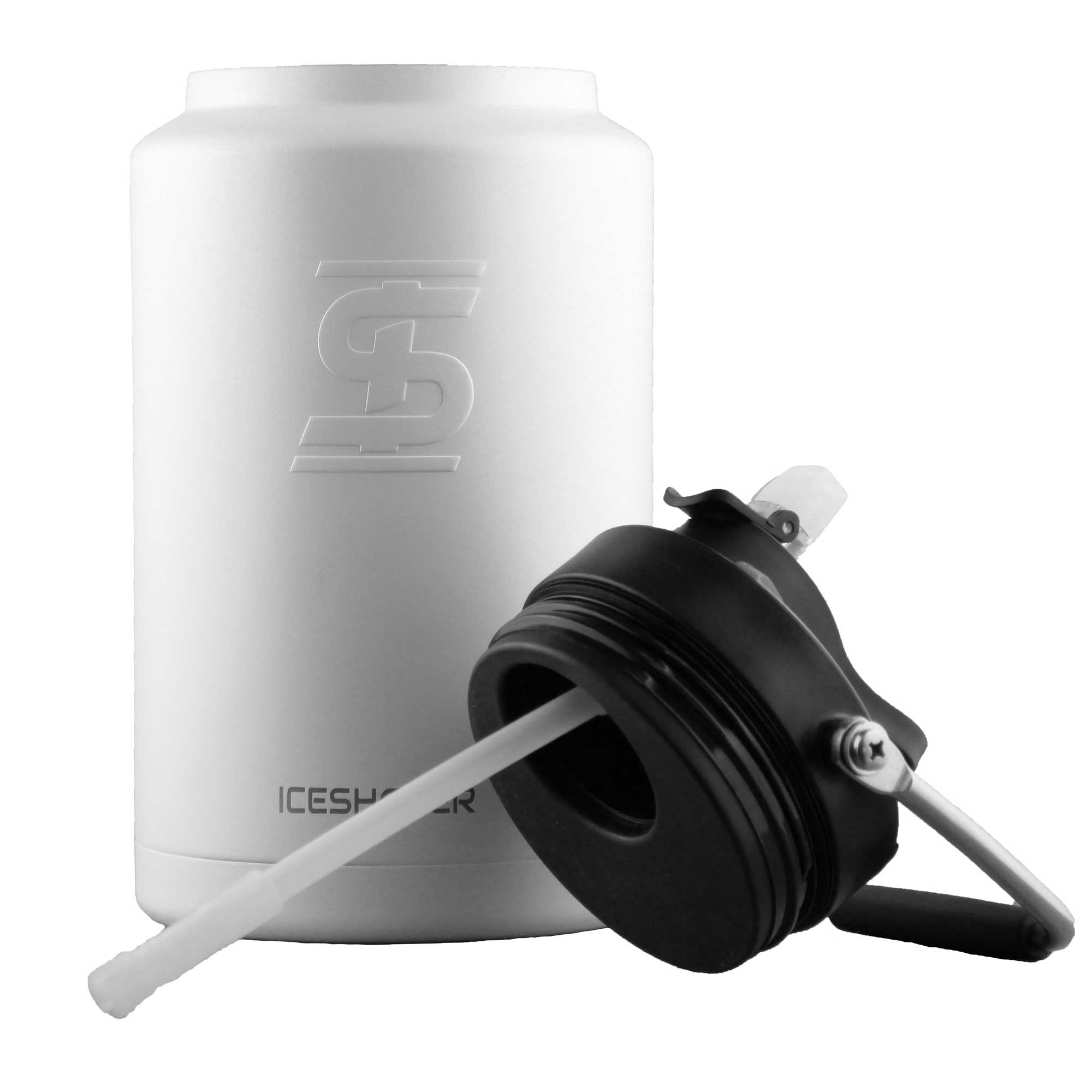 Gronk Signature Edition 1 Gallon Water Bottle - White | Large Insulated Jug for Sports, Gym & Outdoor Activities