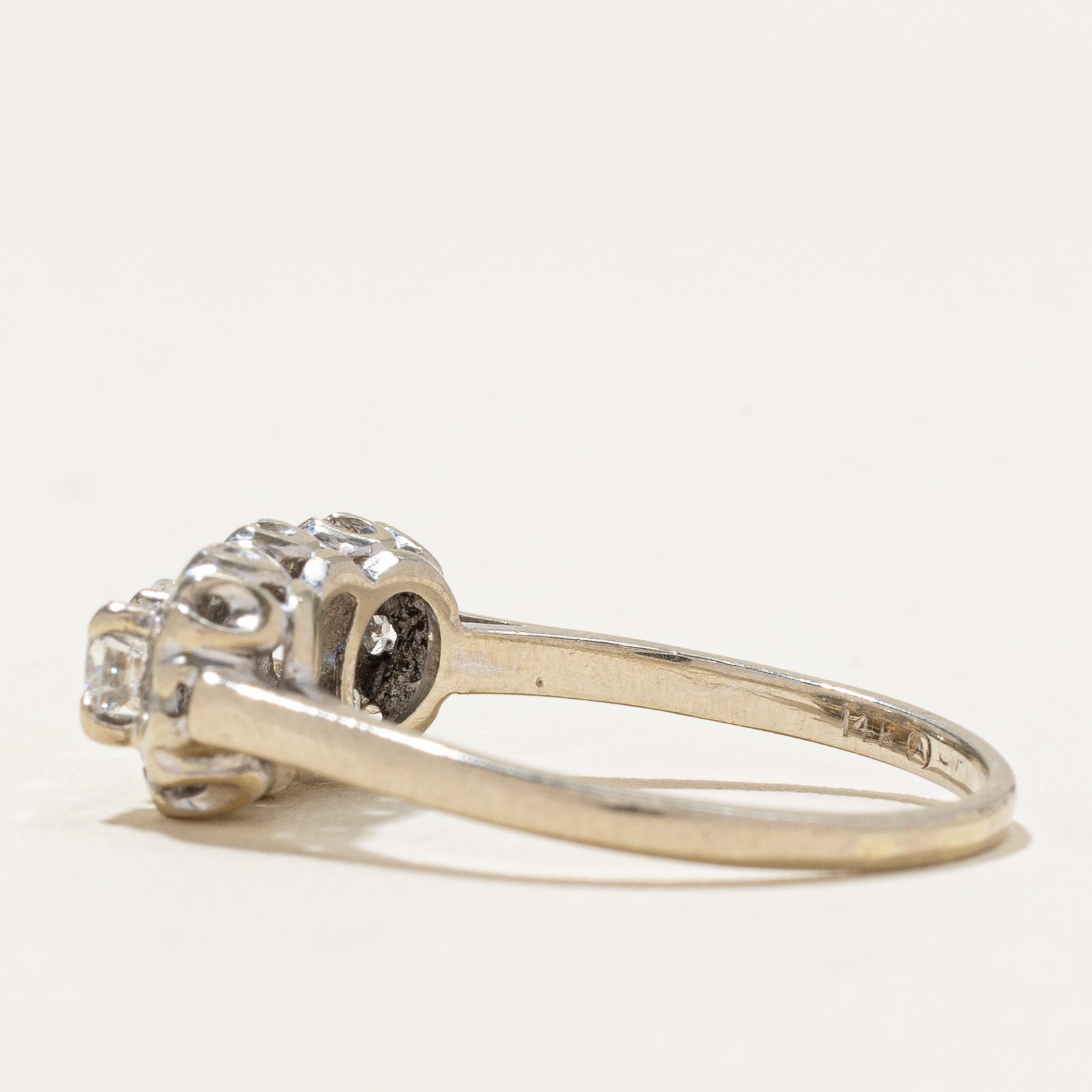 Exquisite 0.63ctw Triple Halo Diamond Ring - Size 7.25 | Elegant Engagement, Wedding & Anniversary Jewelry Gift for Women
