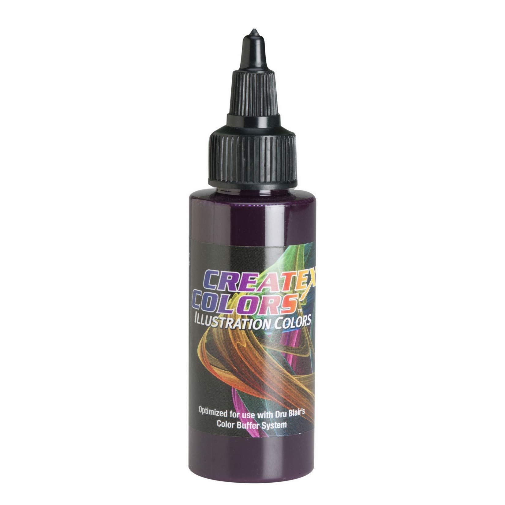 Createx 2 oz Red Violet Illustration Paint - Professional Acrylic Ink for Artists, Calligraphy & Airbrush Art - Vibrant Watercolor Effects on Paper, Canvas & Fabric