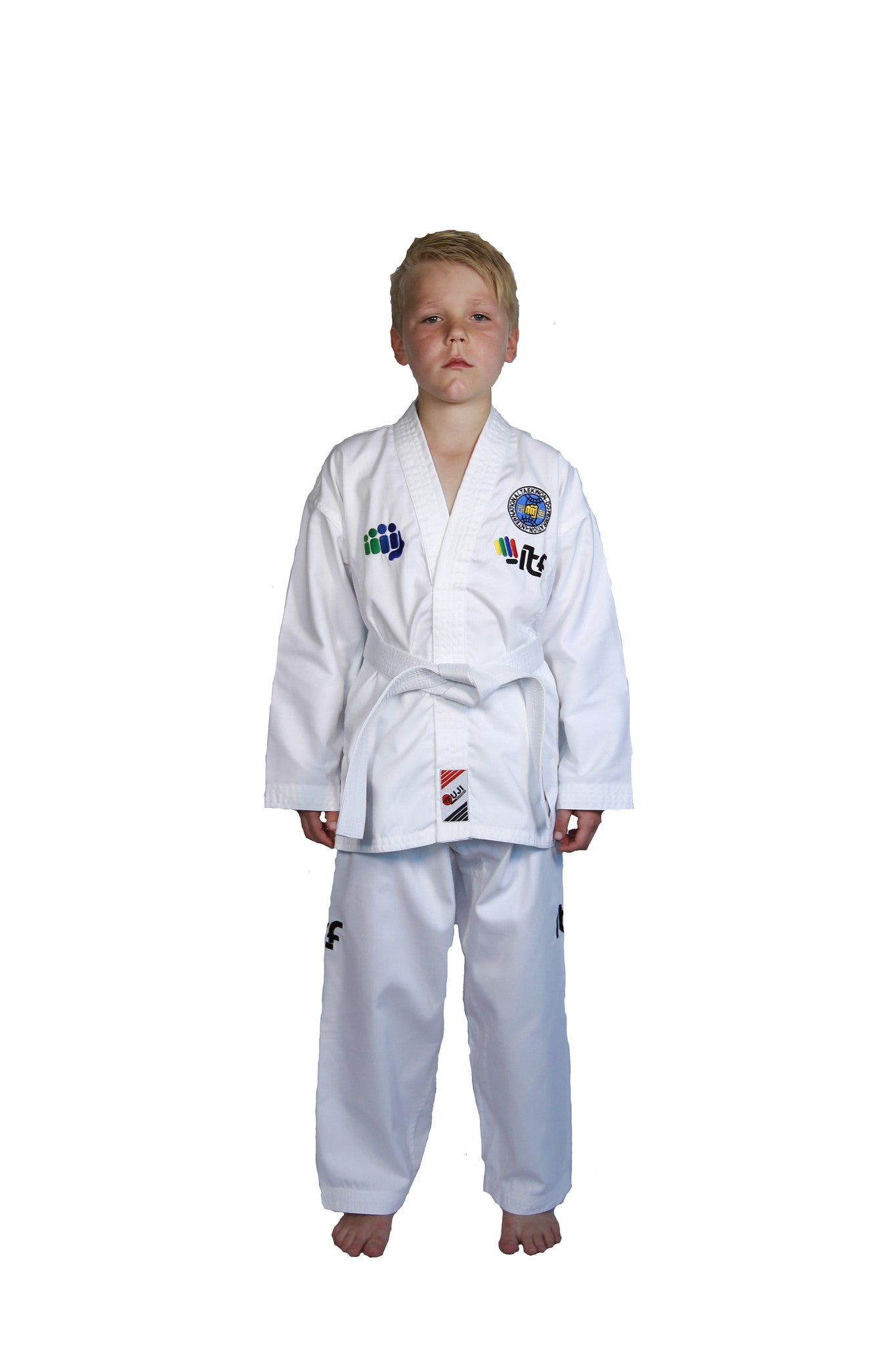 10221NZUS iTKD Do Bok - Premium Taekwondo Uniform for Students (Kup) - Lightweight & Durable for Training & Competitions
