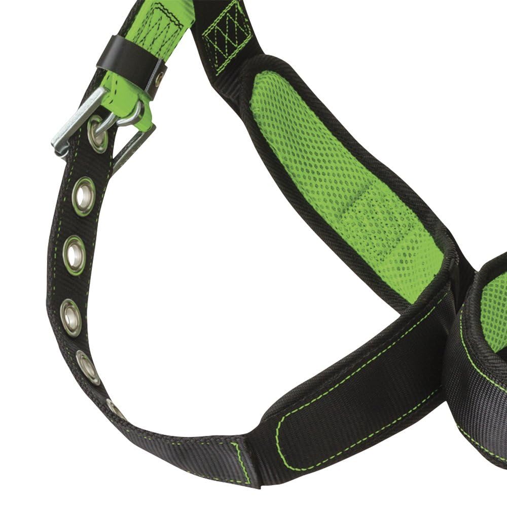 PeakWorks Contractor Series Full Body Safety Harness - ANSI Compliant Fall Protection Gear for Construction & Roofing Work | Durable & Adjustable for Comfort