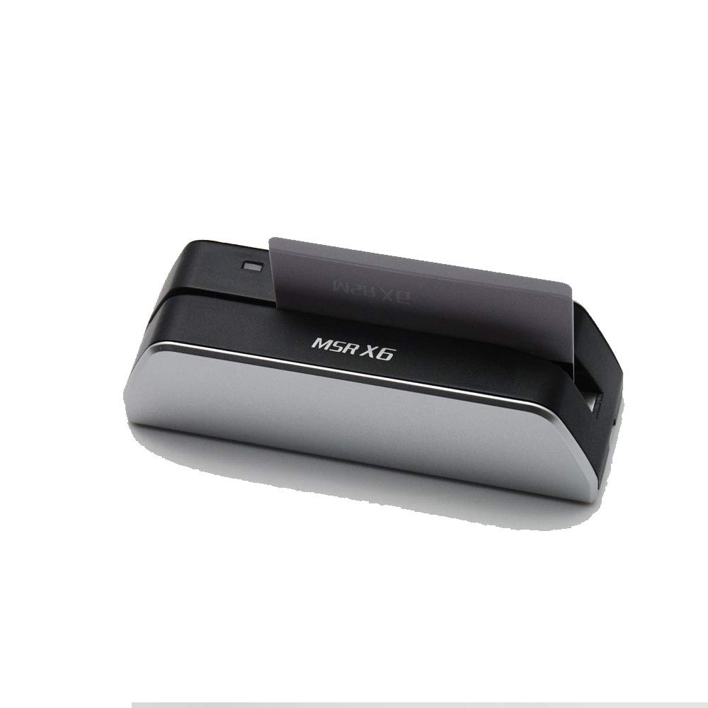MSR X6 Mini USB Magnetic Card Reader Writer Encoder - Compact 1/3 Size of MSR206 & MSR605 - Swipe Credit Cards, ID Badges & Access Cards - Perfect for Small Businesses, Hotels & Event Check-Ins