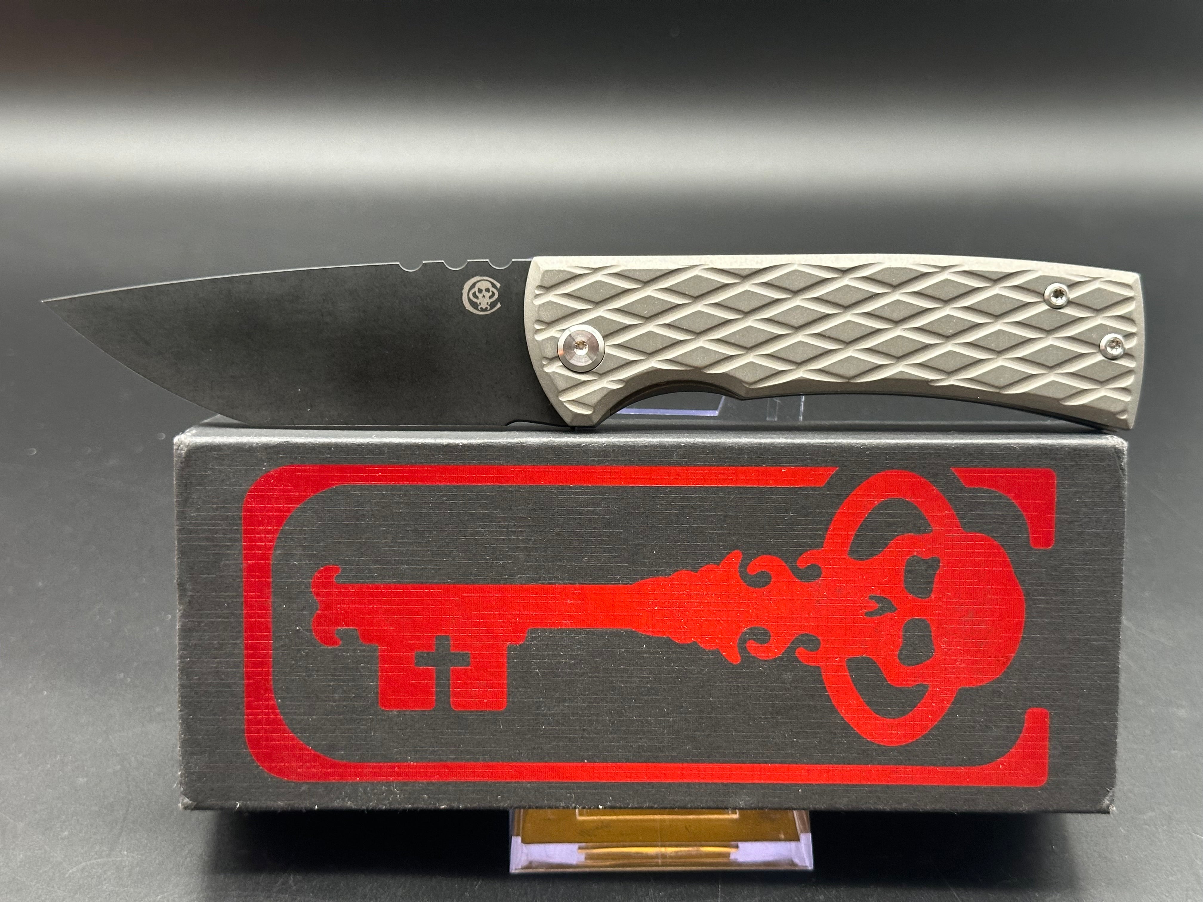 Chaves Redencion 229 Kickstop Tanto Knife - Diamond Frag Pattern, Fanatic Edge - Tactical EDC, Outdoor Survival, and Everyday Carry