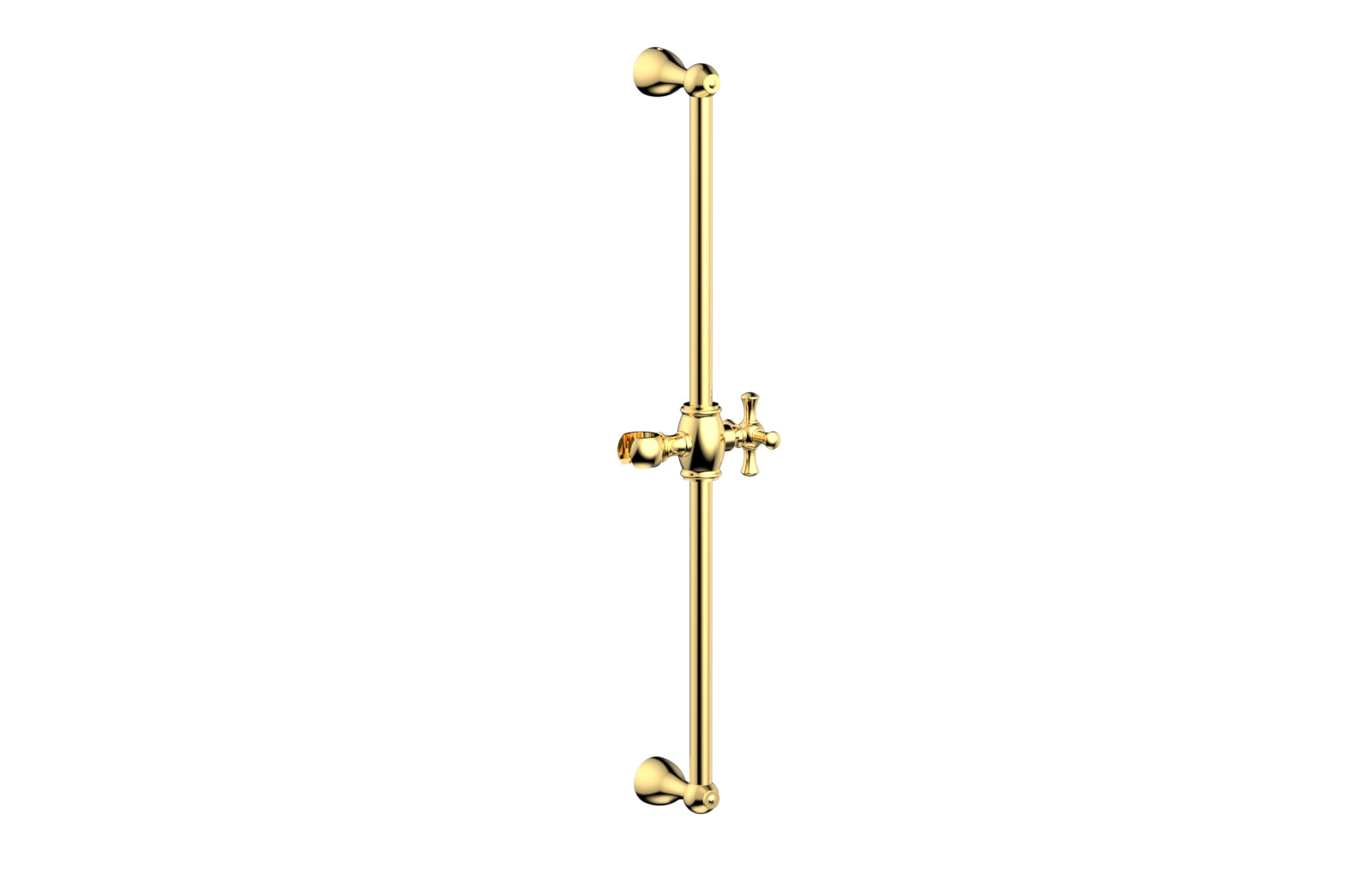 24-Inch Adjustable Slide Bar with Hook K6024 - Heavy Duty Closet Organizer for Hanging Clothes, Belts & Ties - Perfect for Bedroom, Closet & Wardrobe Organization