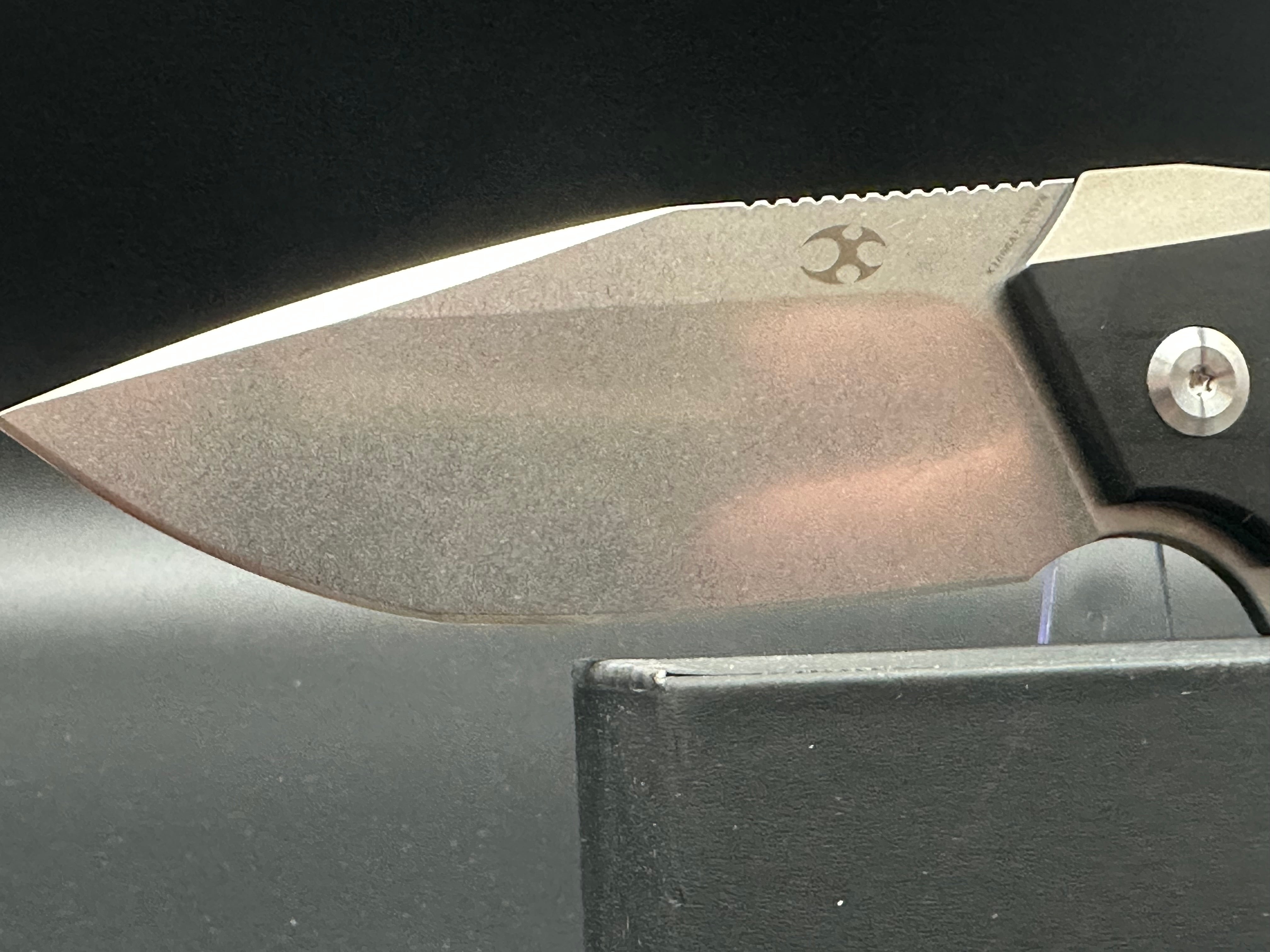 Kansept Mikkel Willumsen Hellx Black Titanium Folding Pocket Knife - EDC Tactical Knife for Outdoor Camping, Hiking & Survival Gear