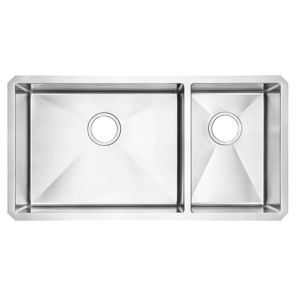 American Standard Pekoe 35x18 1.5 Bowl Undermount Kitchen Sink - Stainless Steel for Modern Home & Restaurant Use