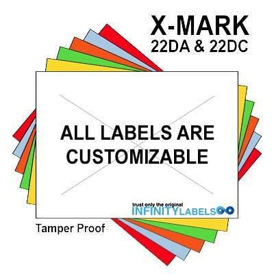 X-Mark 2202 Compatible White Hi-Tack Labels - 189,000 Labels for X-Mark TXM 22-85 & 22-87 Price Guns | Includes Full Case + 12 Ink Rollers with Security Cuts | Perfect for Retail Pricing, Inventory Labeling & Warehouse Organization